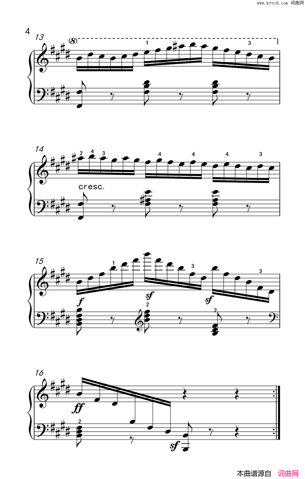 第七级3.练习曲中央音乐学院钢琴业余考级教程7-9级第七级3.练习曲中央音乐学院 钢琴业余考级教程 7-9级简谱1