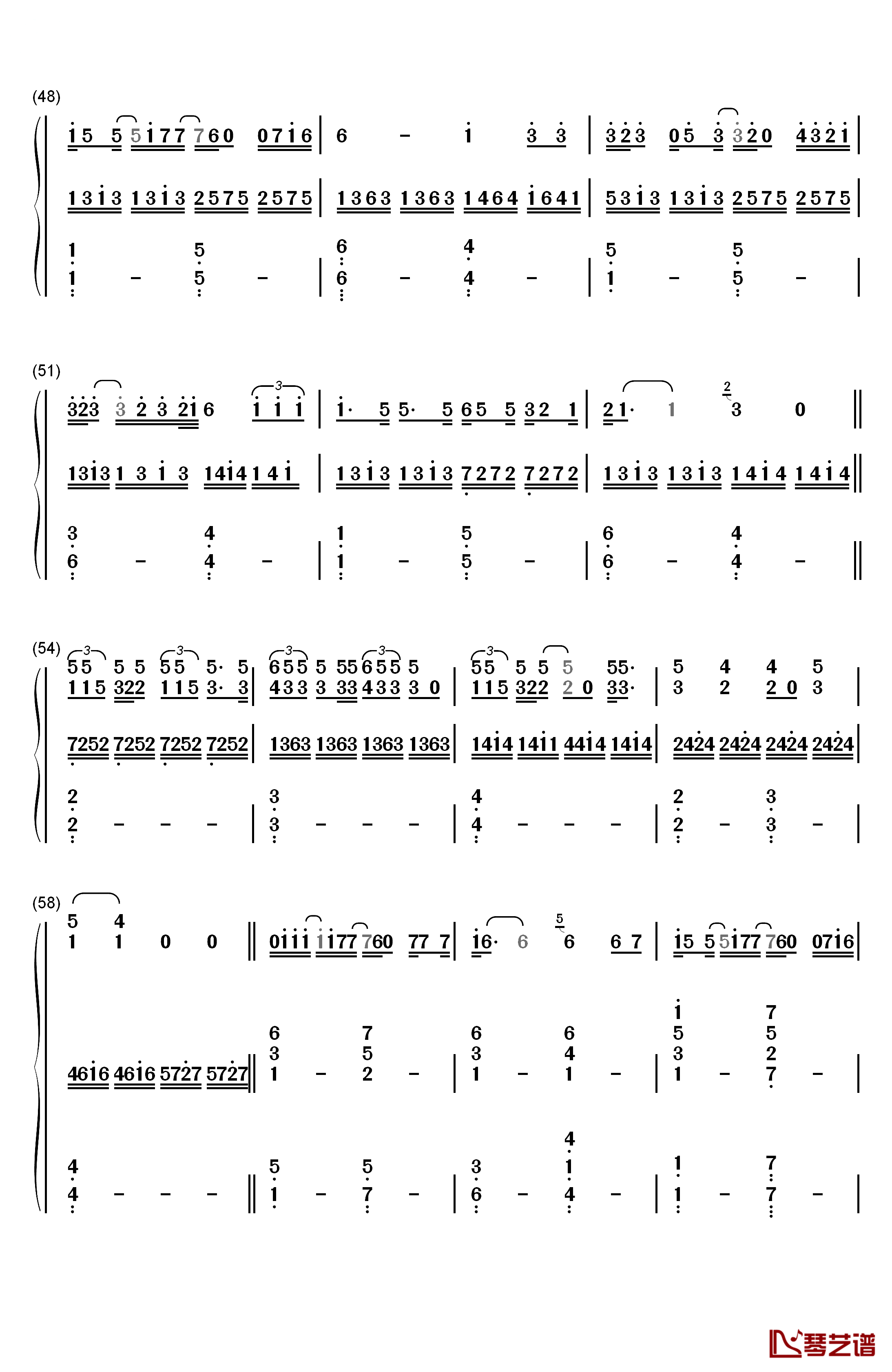 Someone Like You原版钢琴简谱-数字双手-Adele4