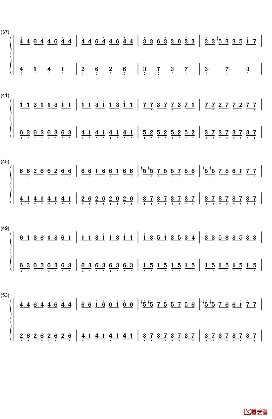 Lebenslauf钢琴简谱-数字双手-Steve Anthony3