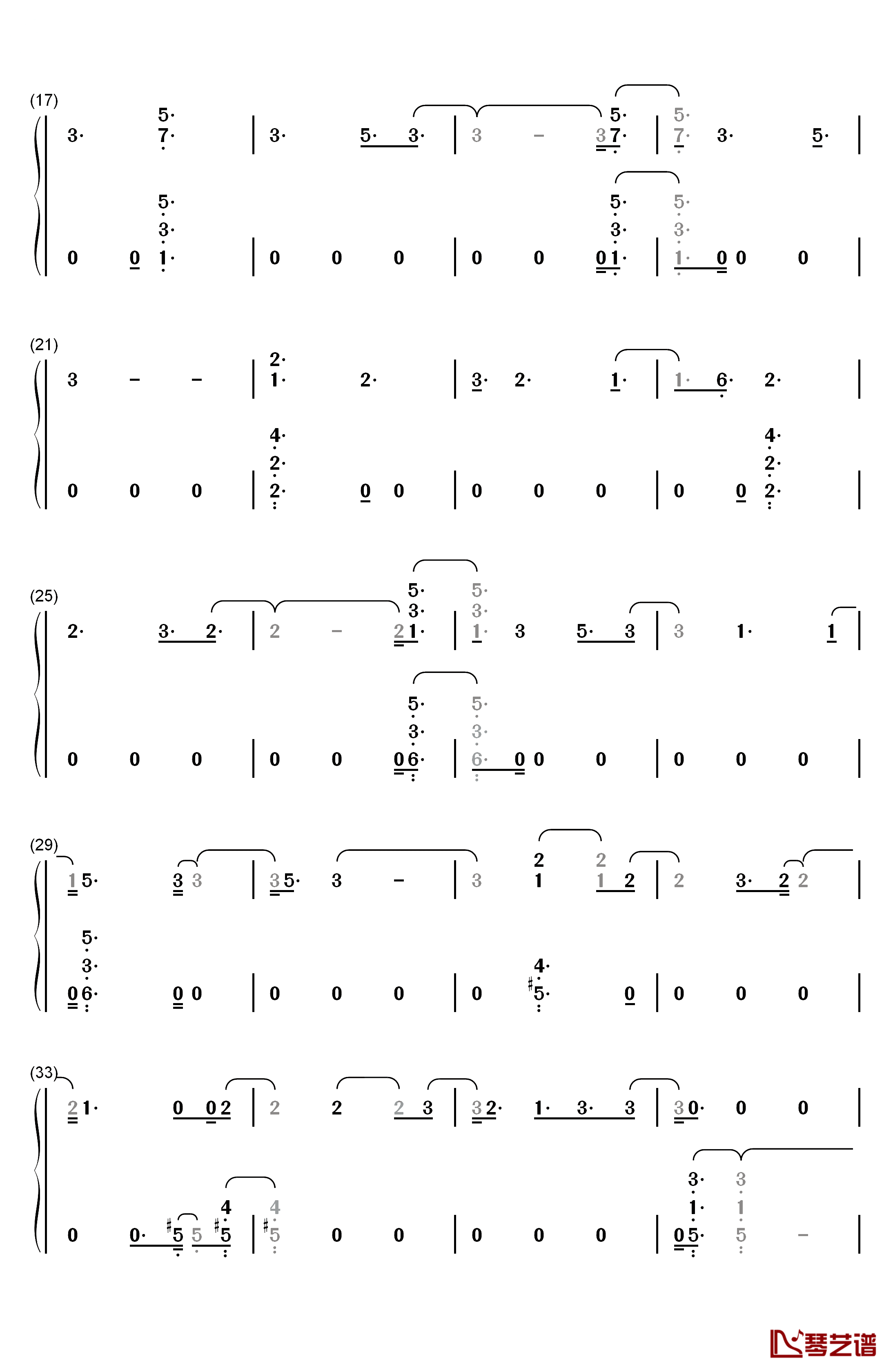 Why钢琴简谱-数字双手-Shawn Mendes2