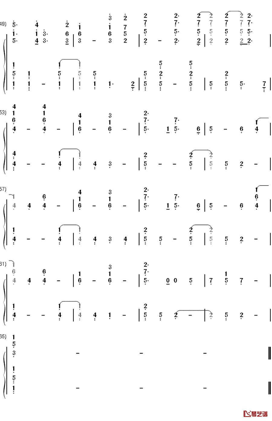 Fix You钢琴简谱-数字双手-Coldplay9