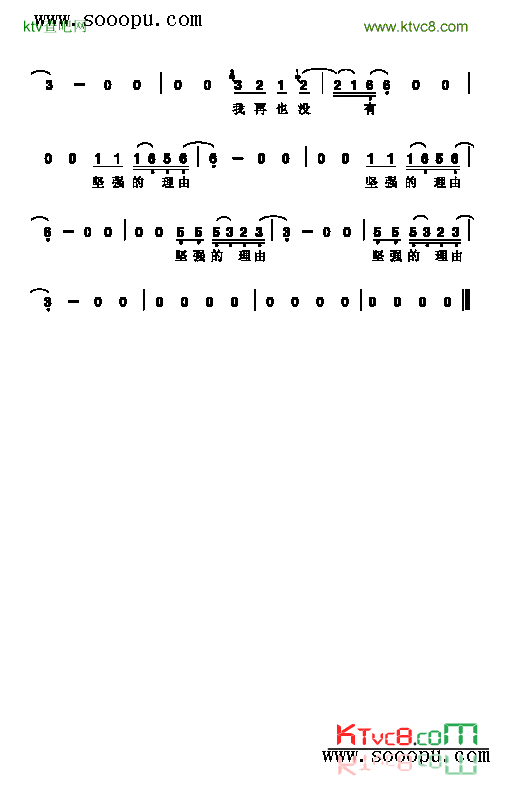 坚强的理由歌曲类简谱简谱-莫文蔚演唱1
