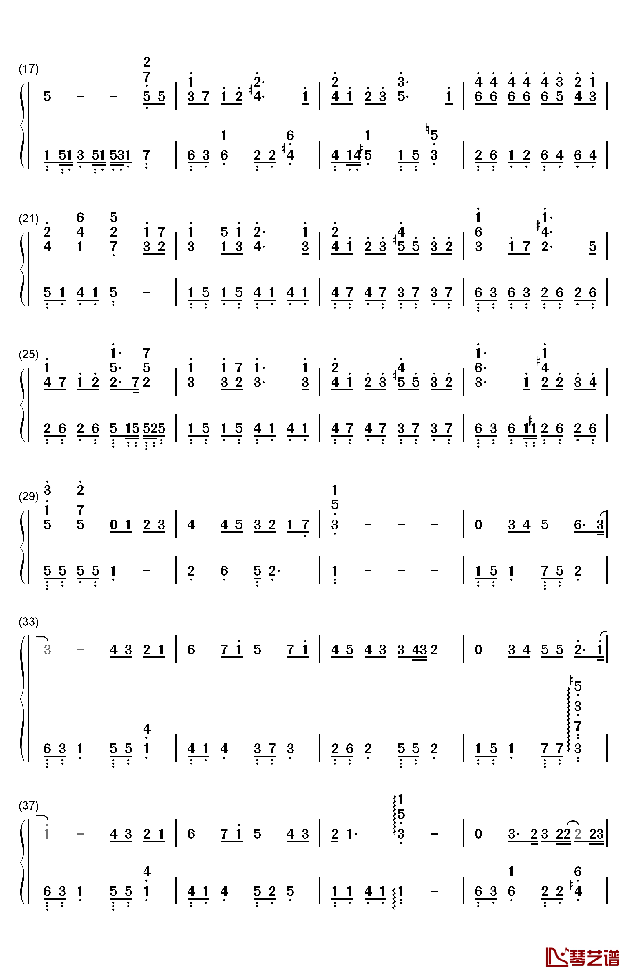 また君に会える日钢琴简谱-数字双手-宫脇诗音2