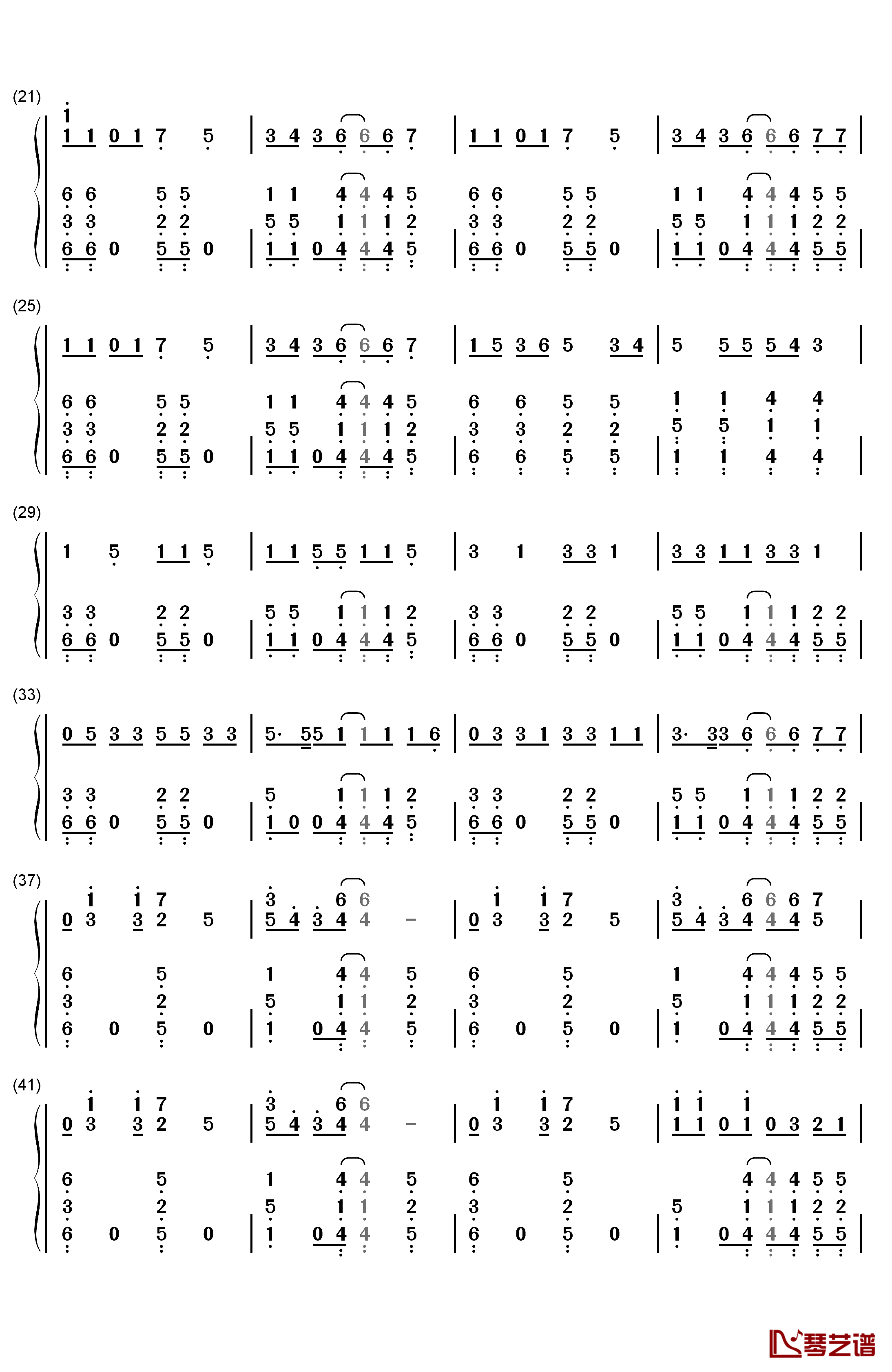 Die Young钢琴简谱-数字双手-Kesha2