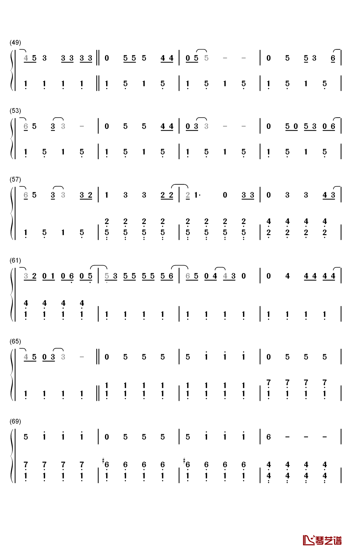 Canyon Moon钢琴简谱-数字双手-Harry Styles3