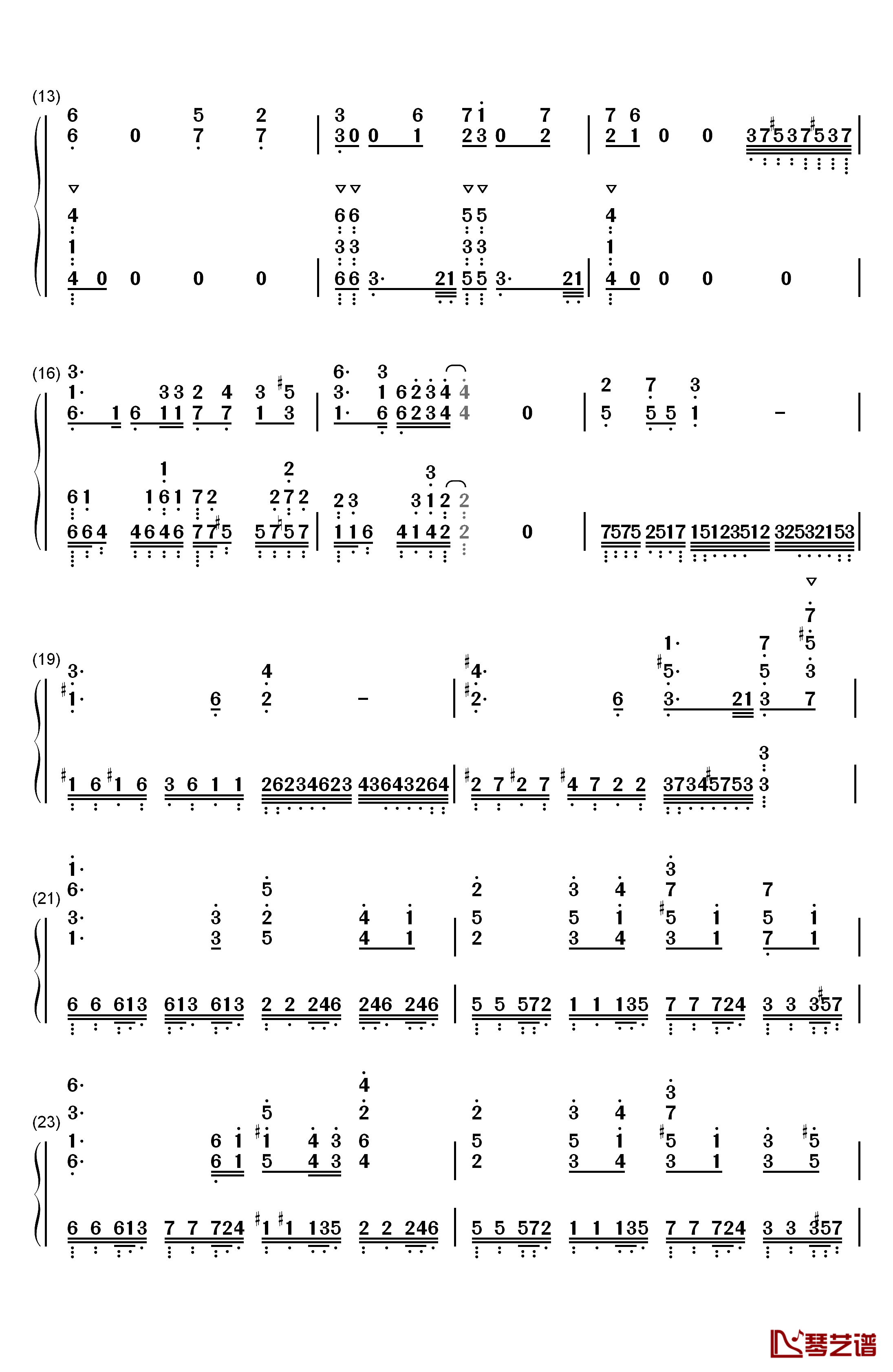 Rightfully钢琴简谱-数字双手-Mili2