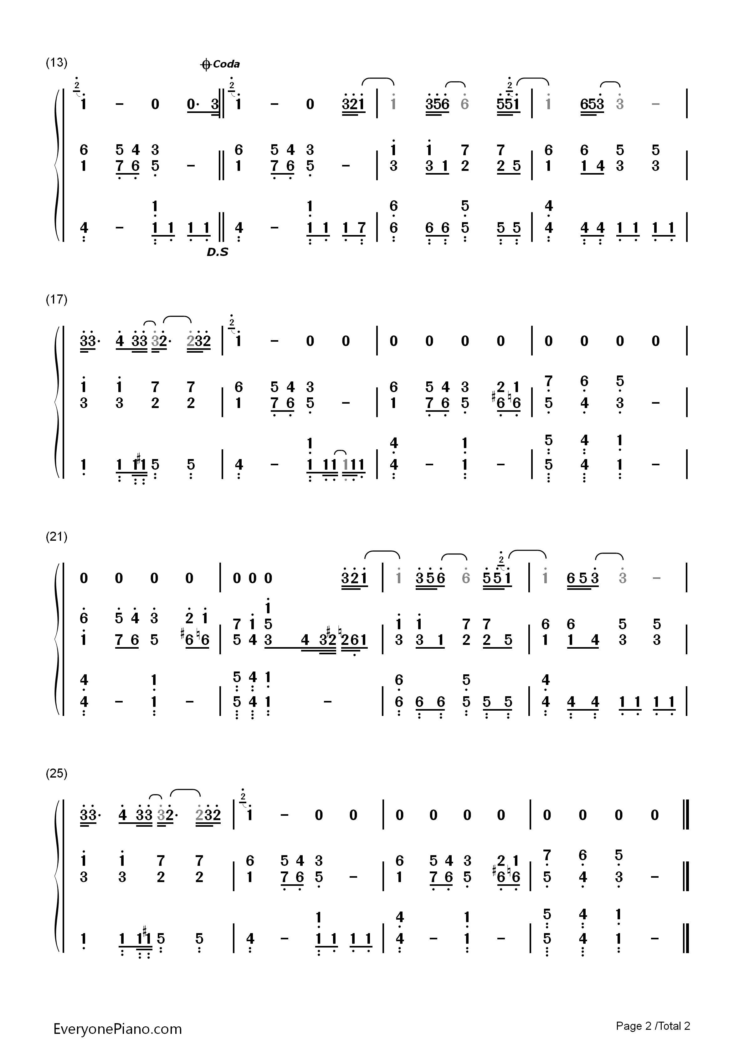 Let It Be钢琴简谱-The Beatles演唱2