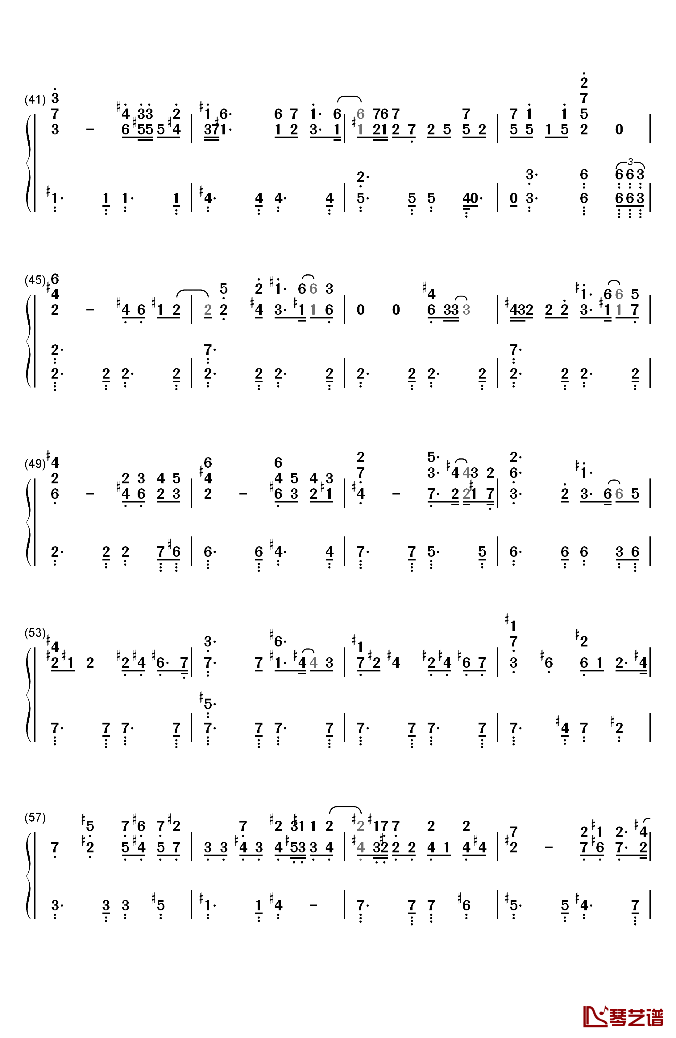 Beauty and the Beast钢琴简谱-数字双手-Celine Dion Peabo Bryson3