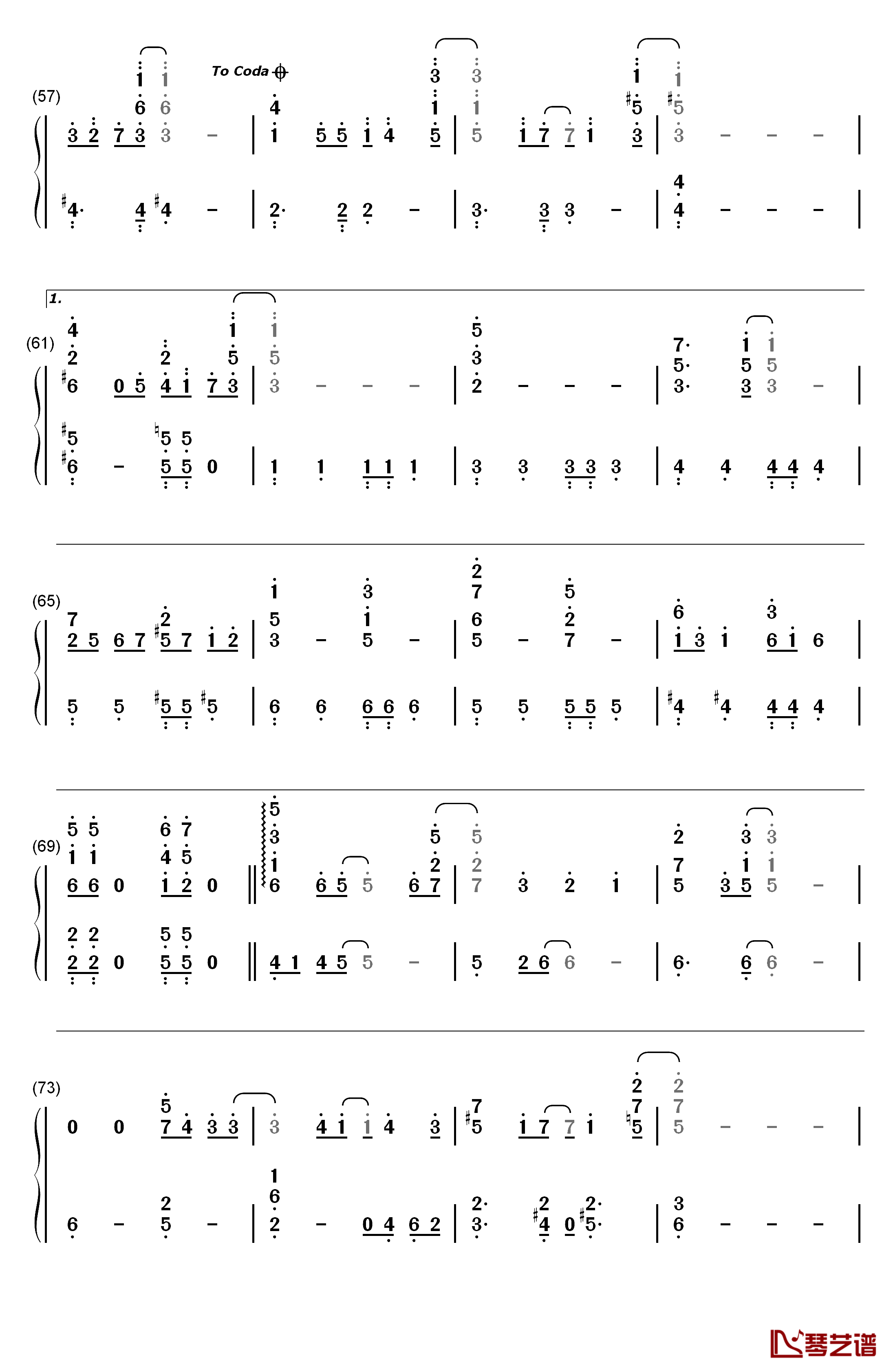 Snow Halation钢琴简谱-数字双手-μ's4