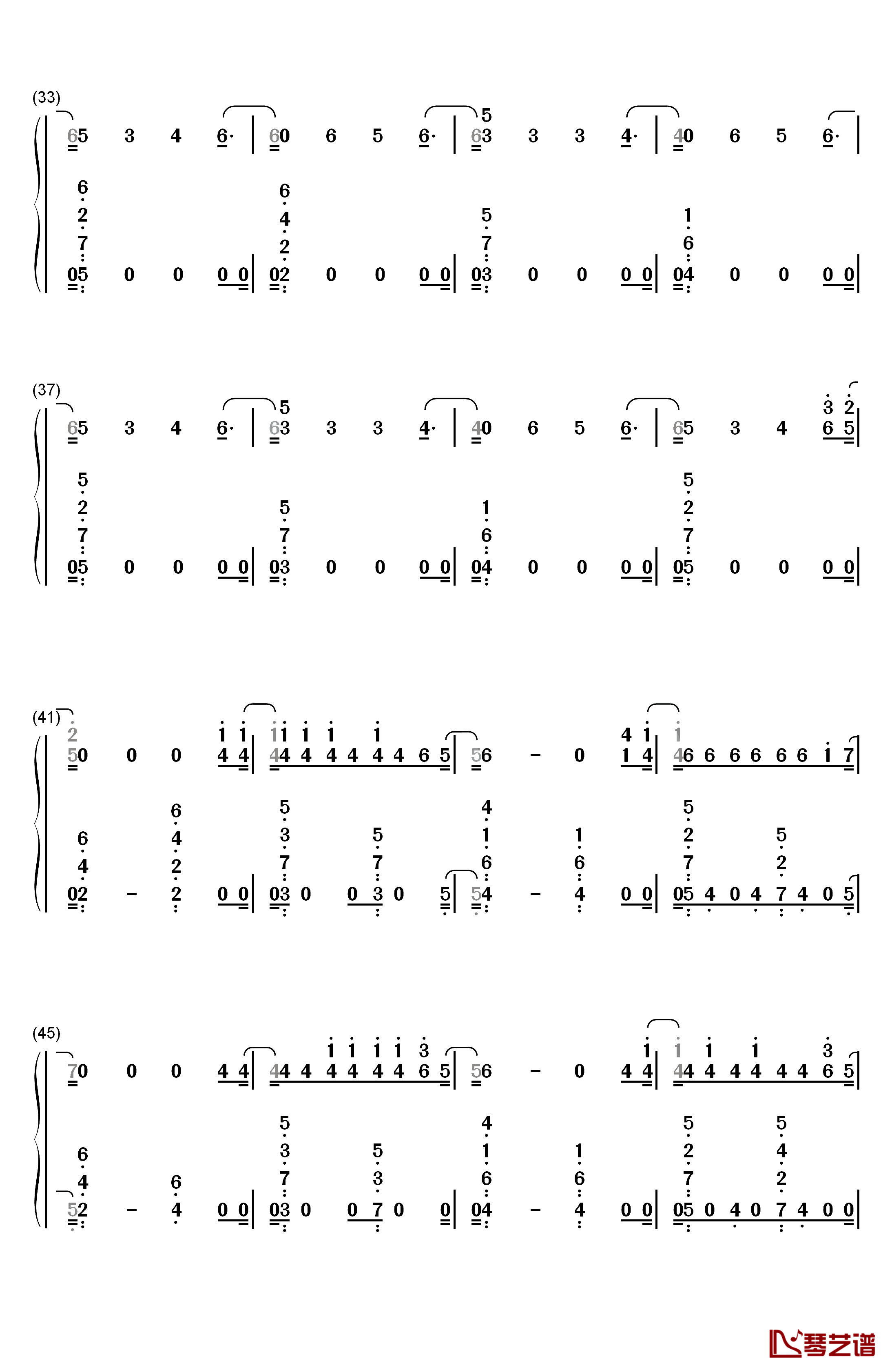 I'm Upset钢琴简谱-数字双手-Drake3