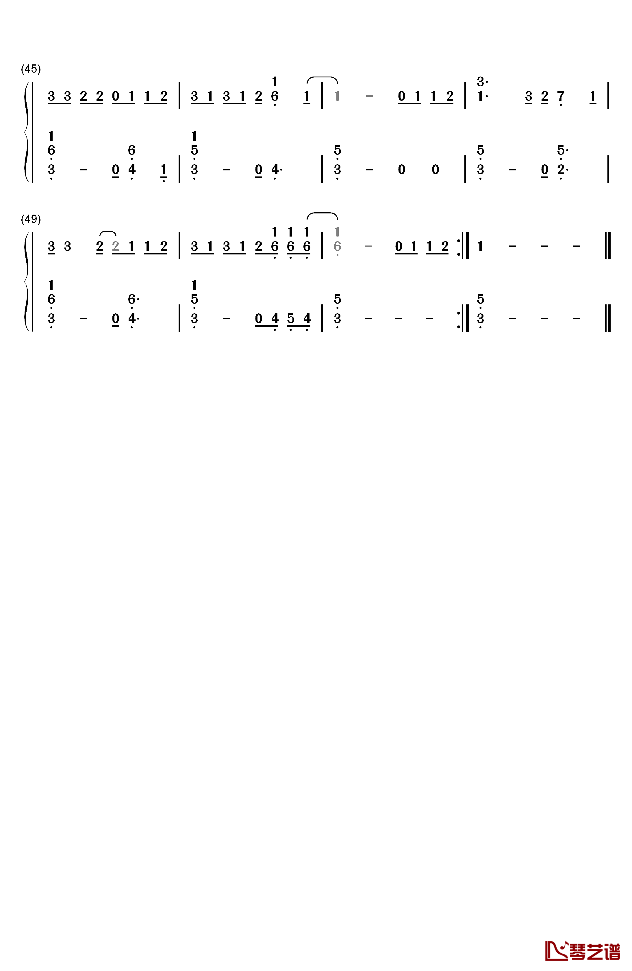 Love Yourself钢琴简谱-数字双手-Justin Bieber3