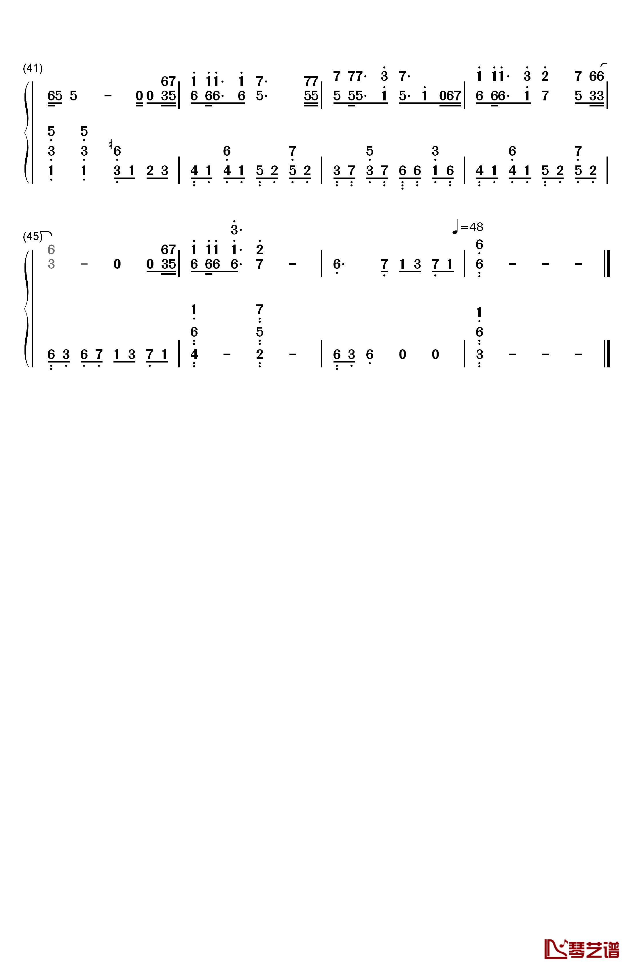 父亲（筷子兄弟最新歌曲）钢琴简谱-数字双手-筷子兄弟3