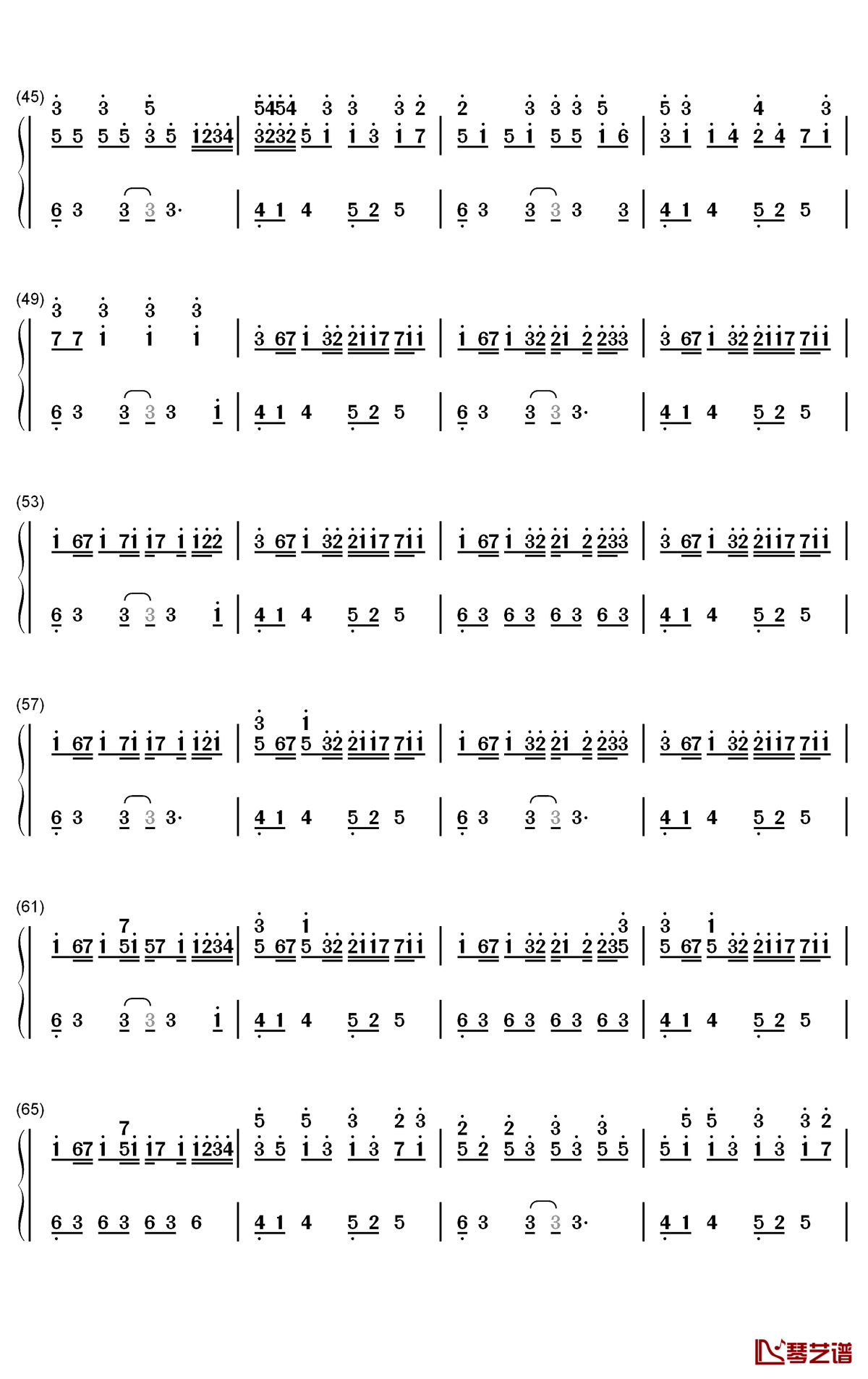 Imaginary Kiss钢琴简谱-数字双手-Shirfine3