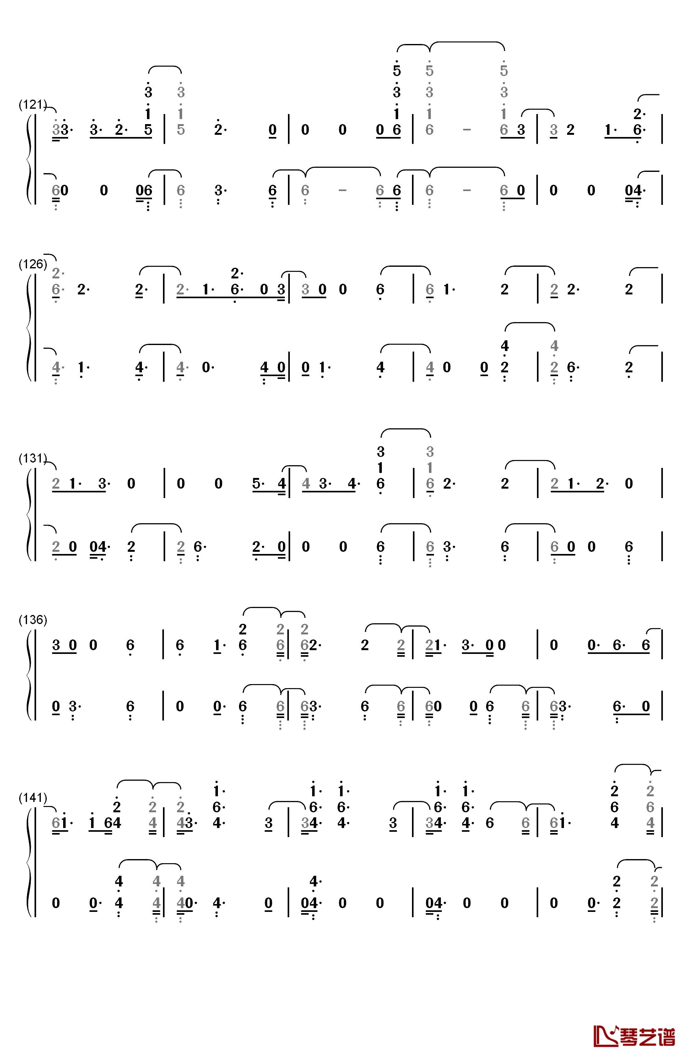 Witness钢琴简谱-数字双手-Katy Perry6