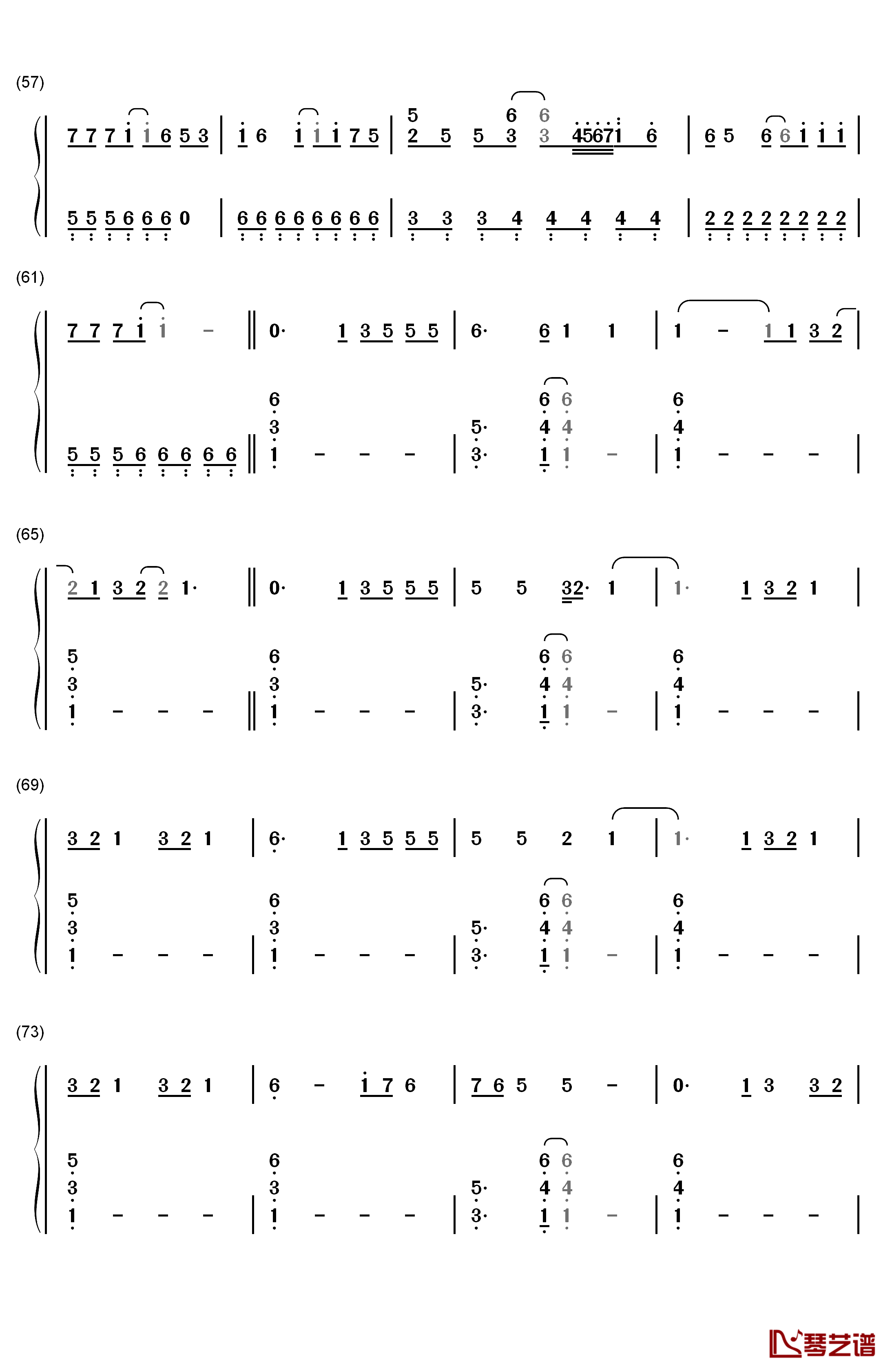 I Want You to Know钢琴简谱-数字双手-Zedd4