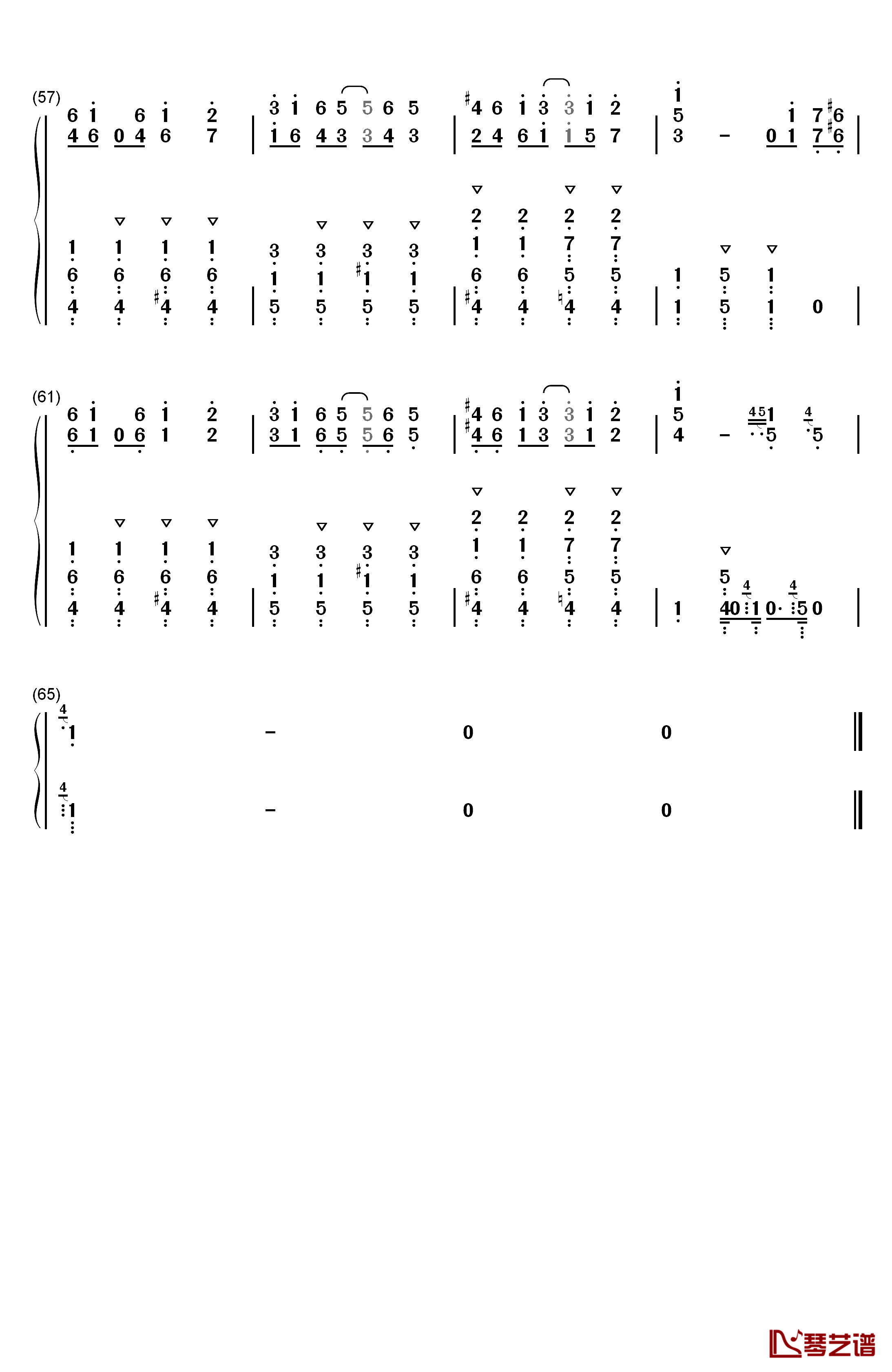 Rag Time On The Rag钢琴简谱-数字双手-崎谷健次郎4