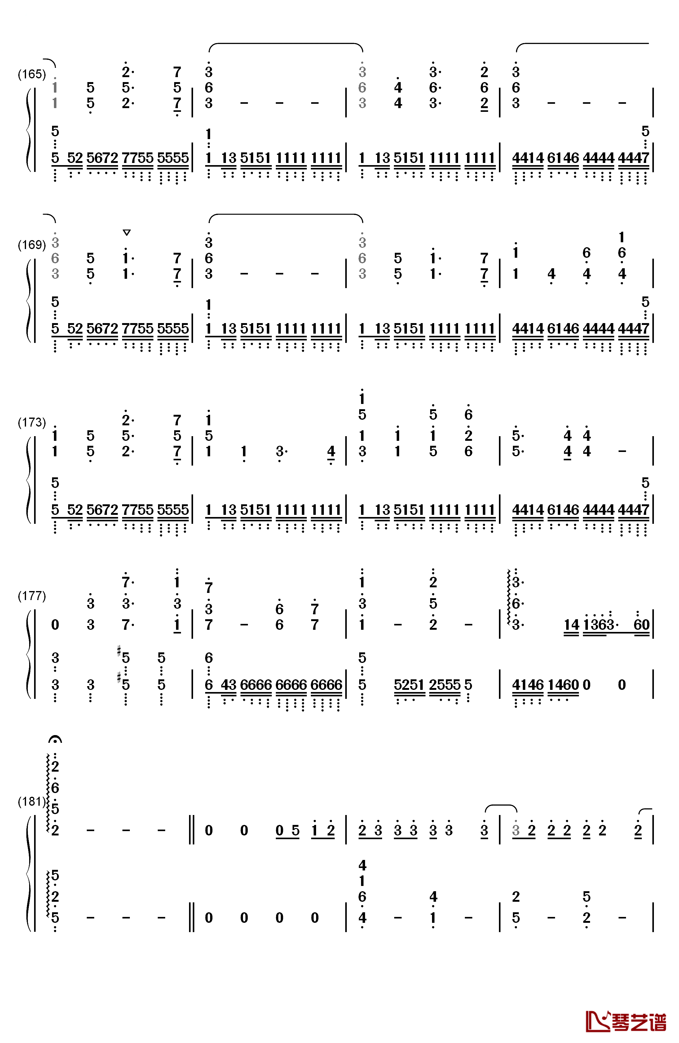 secret base 君がくれたもの钢琴简谱-数字双手-ZONE9