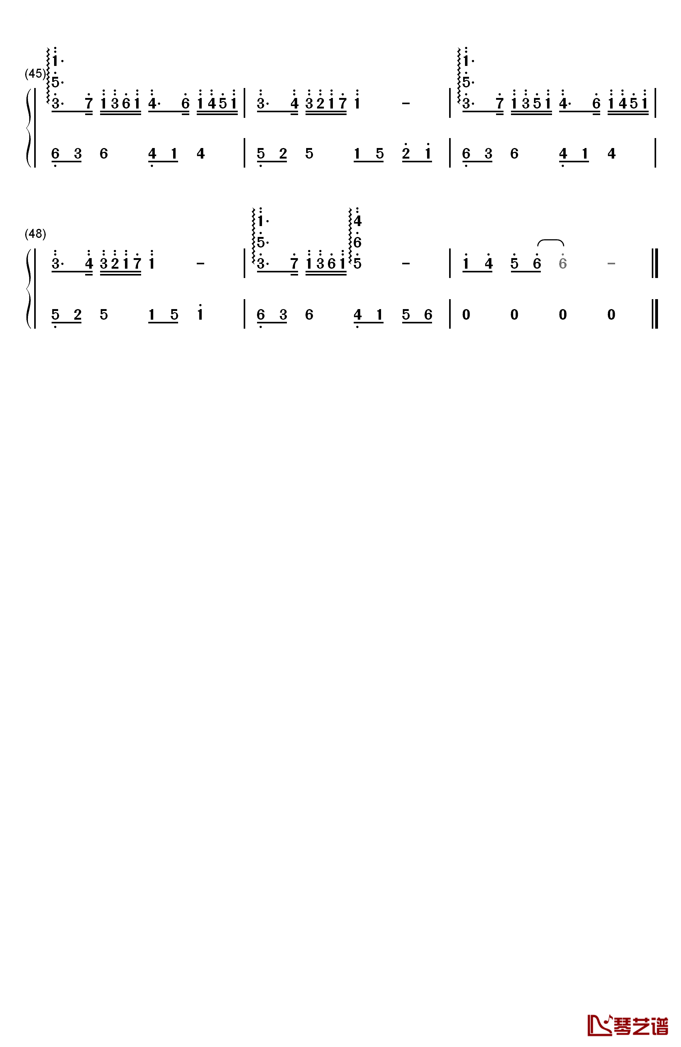 Reflection Mirror Night钢琴简谱-数字双手-V.K克3