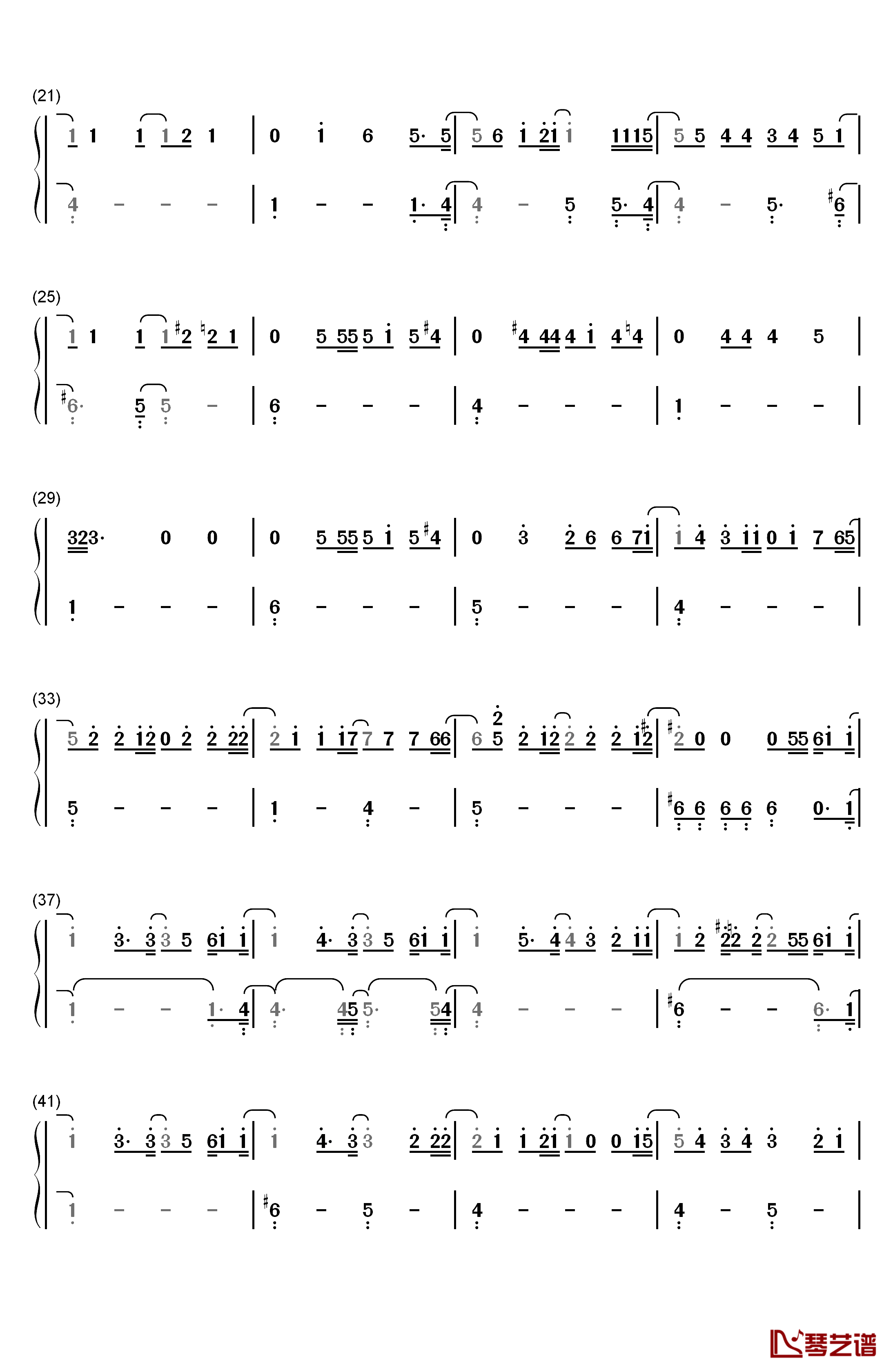 世界はあなたに笑いかけている钢琴简谱-数字双手-Little Glee Monster2