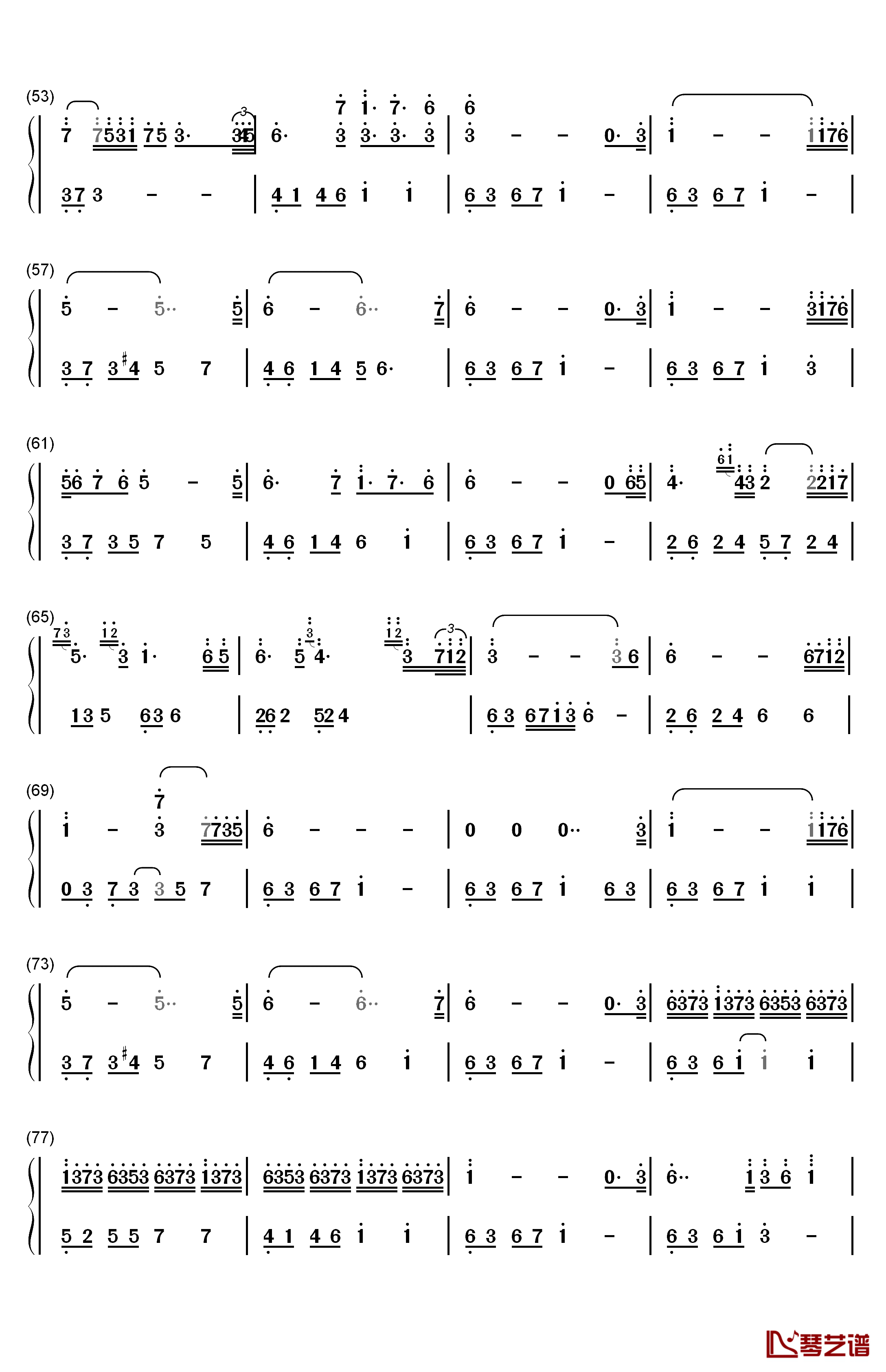 I Miss You钢琴简谱-数字双手-The Daydream3