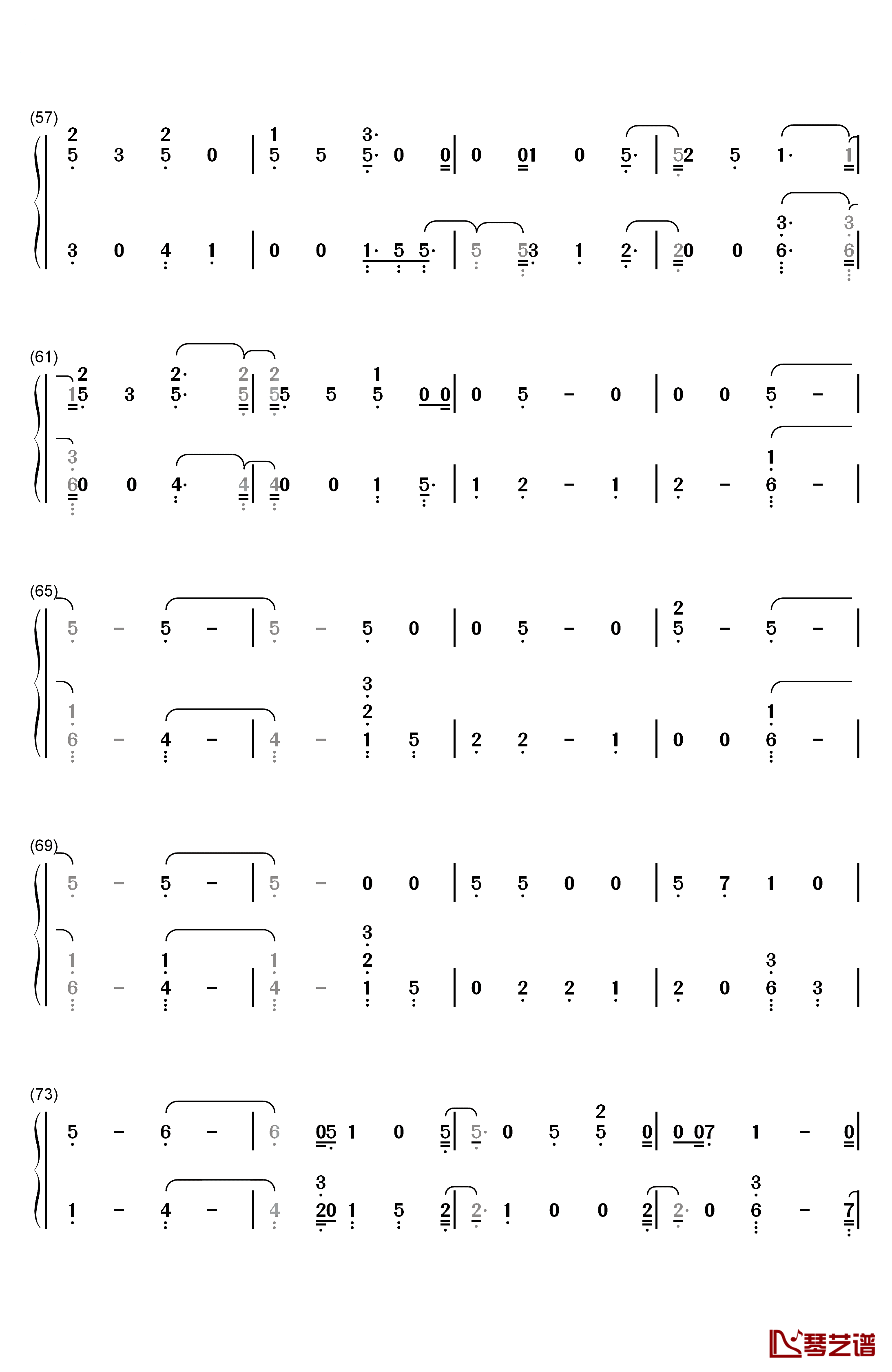 Back to You钢琴简谱-数字双手-Selena Gomez4