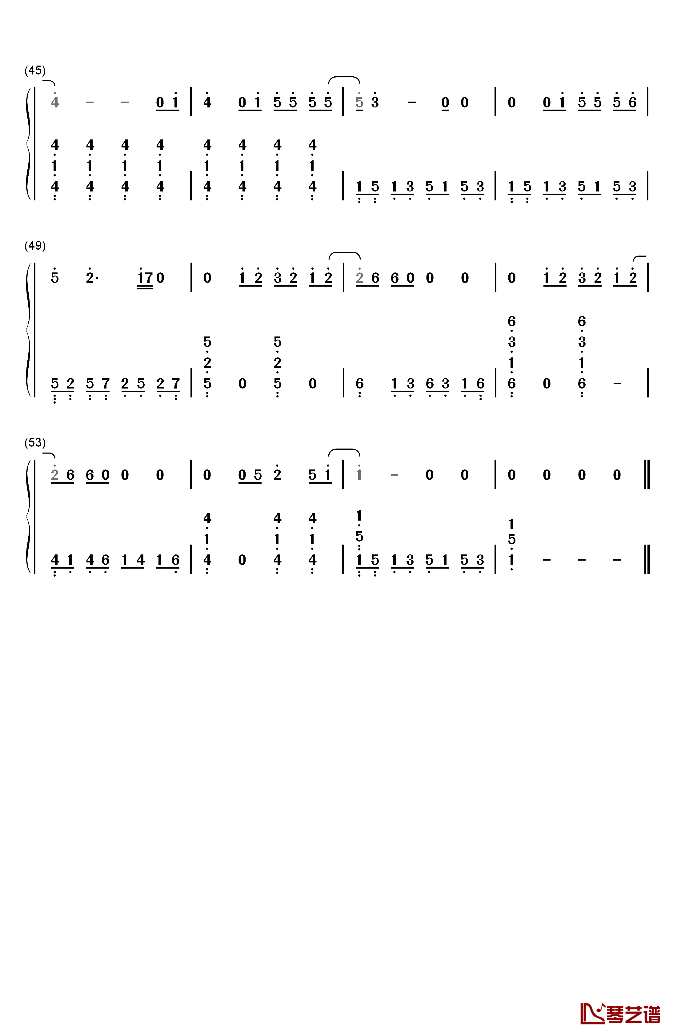 伟大的渺小钢琴简谱-数字双手-林俊杰3