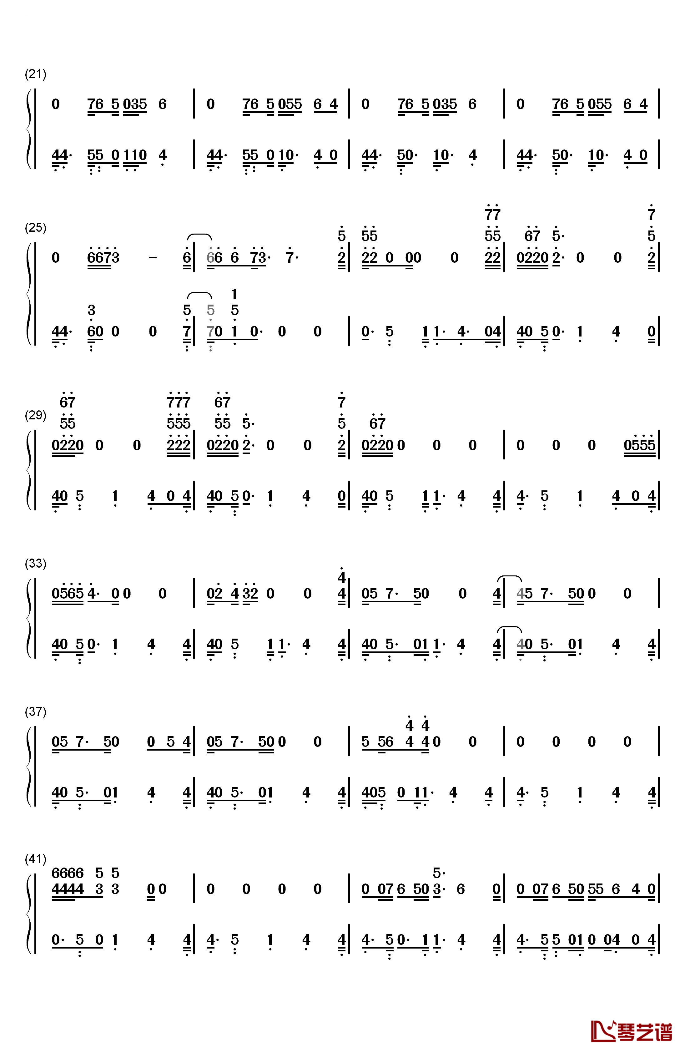 Yellow Light钢琴简谱-数字双手-Pharrell Williams2