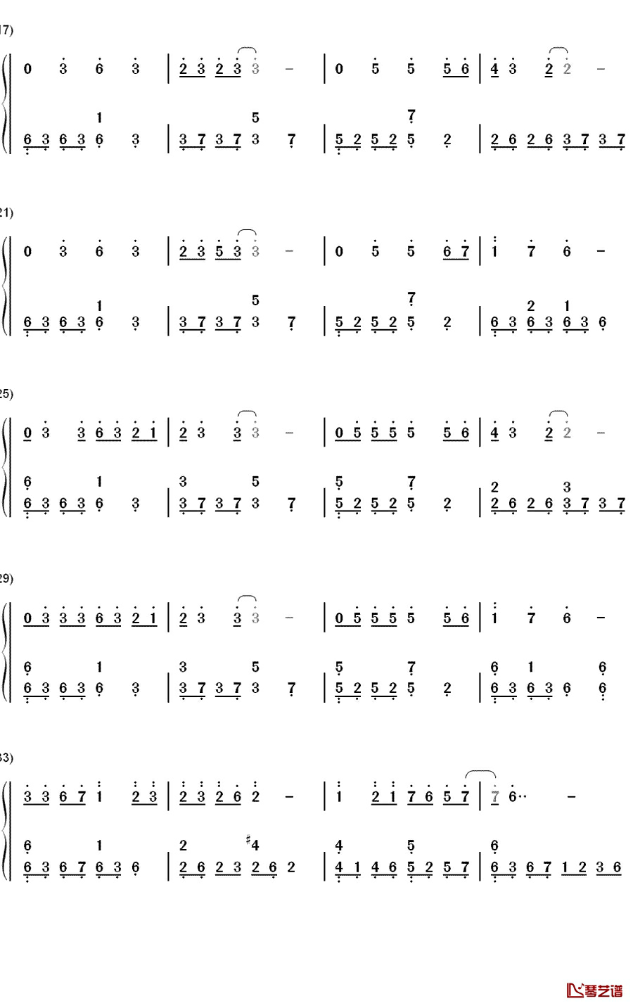DAY BY DAY钢琴简谱-数字双手-T-ara2