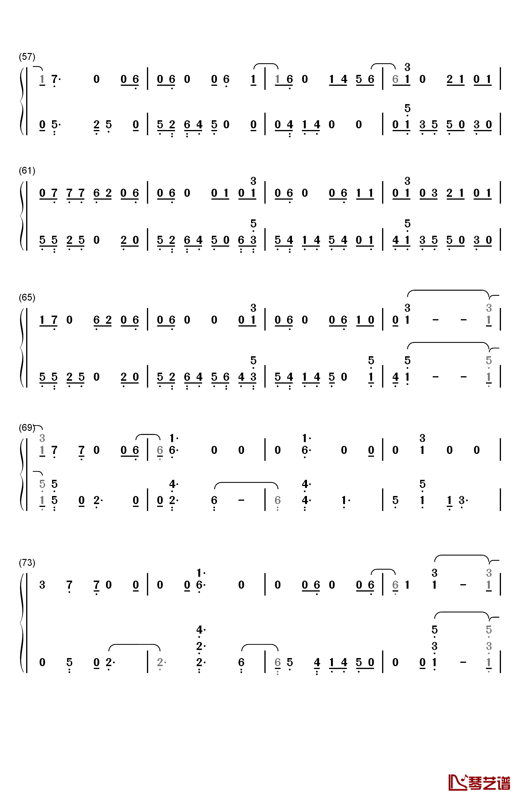 King of My Heart钢琴简谱-数字双手-Taylor Swift4