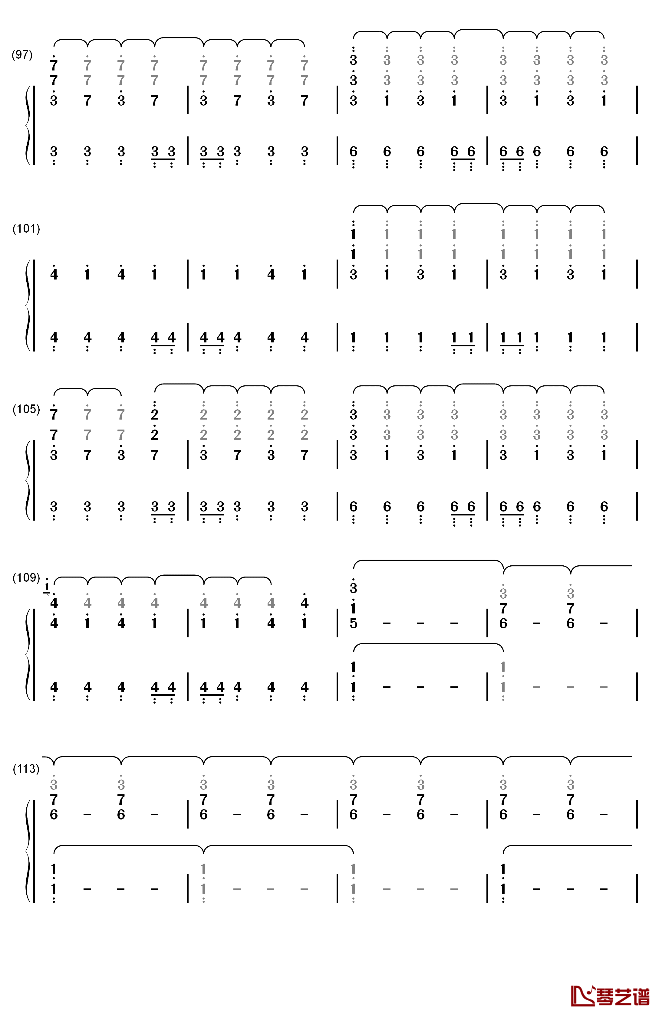 Take Your Time钢琴简谱-数字双手-Sam Hunt6