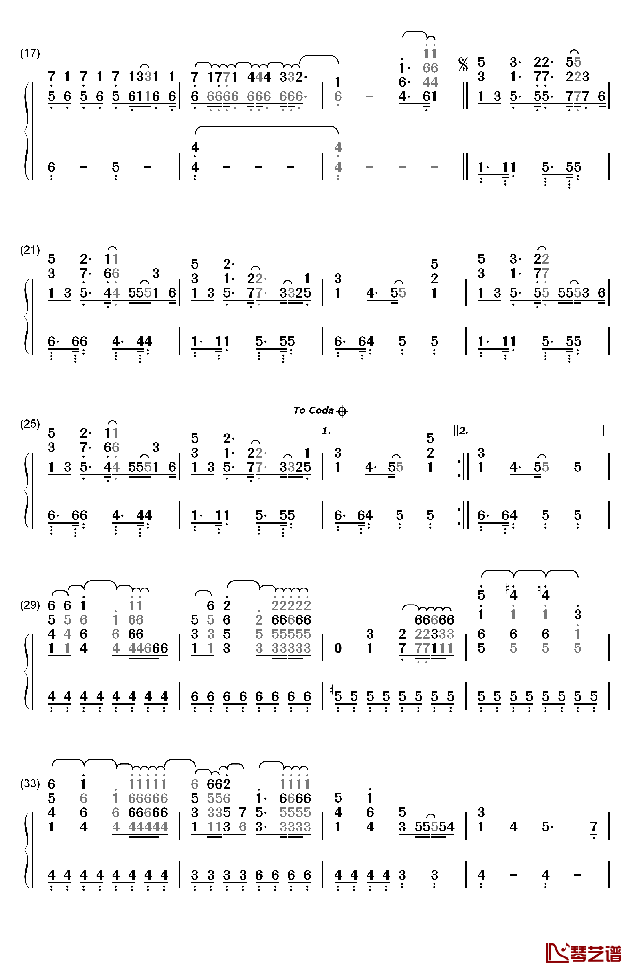 Stephen钢琴简谱-数字双手-Kesha2