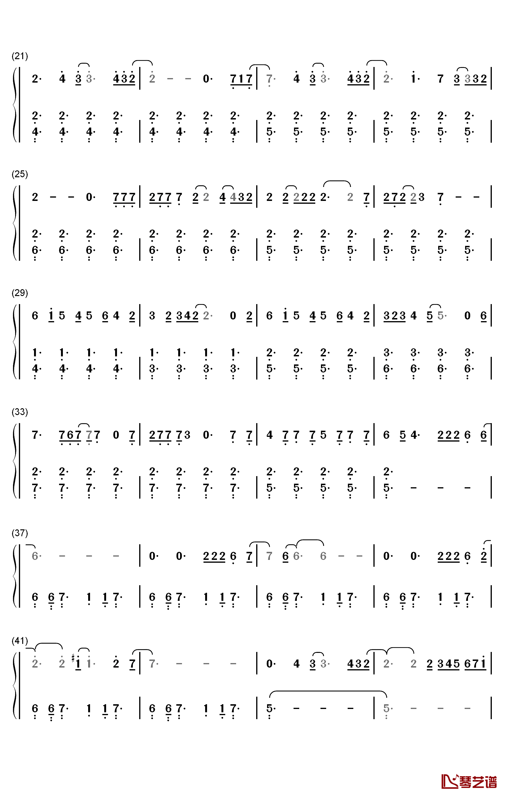 Into the Unknown钢琴简谱-数字双手-Idina Menzel Aurora2