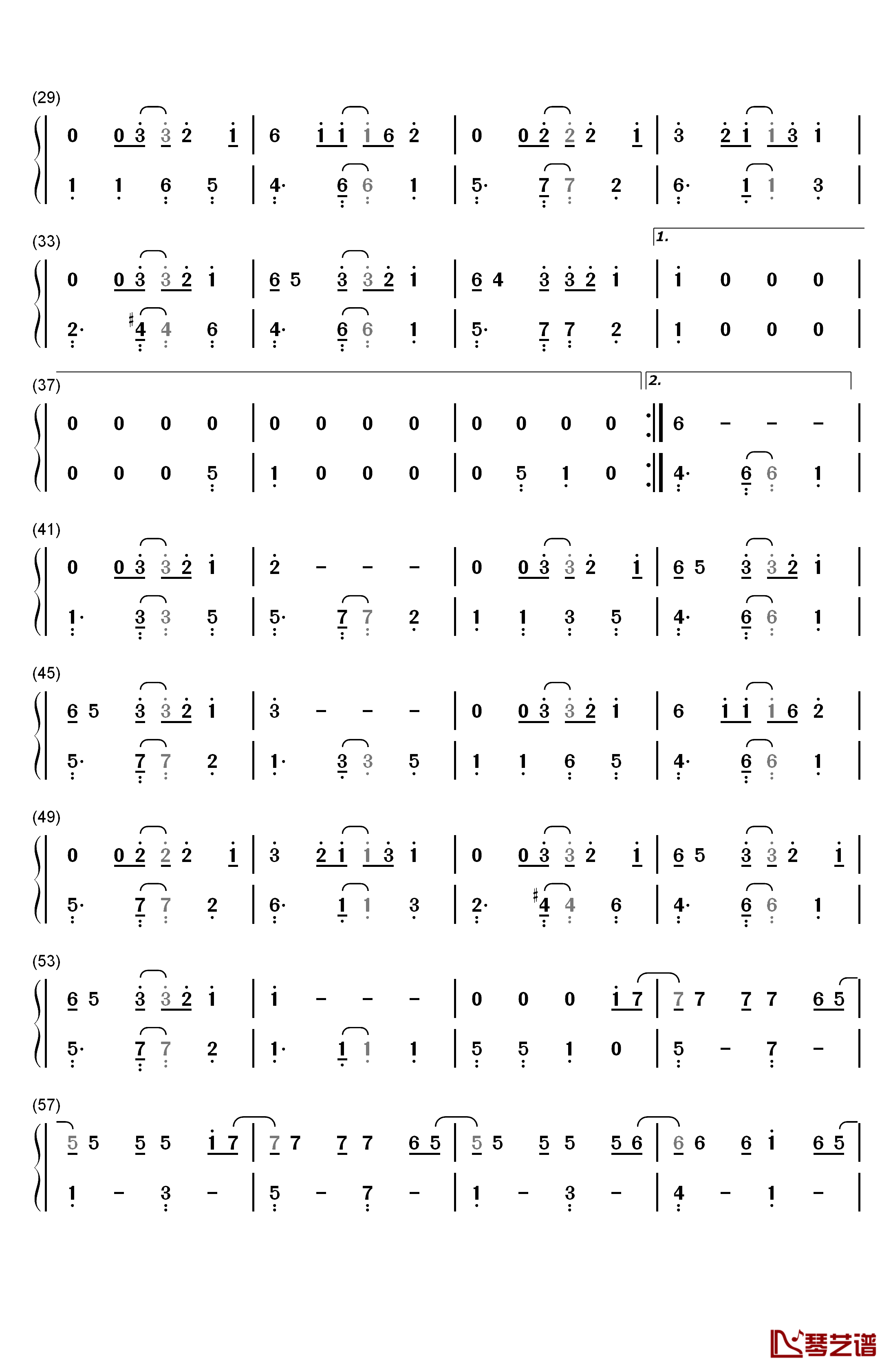 Under the Sea钢琴简谱-数字双手-Alan Menken2