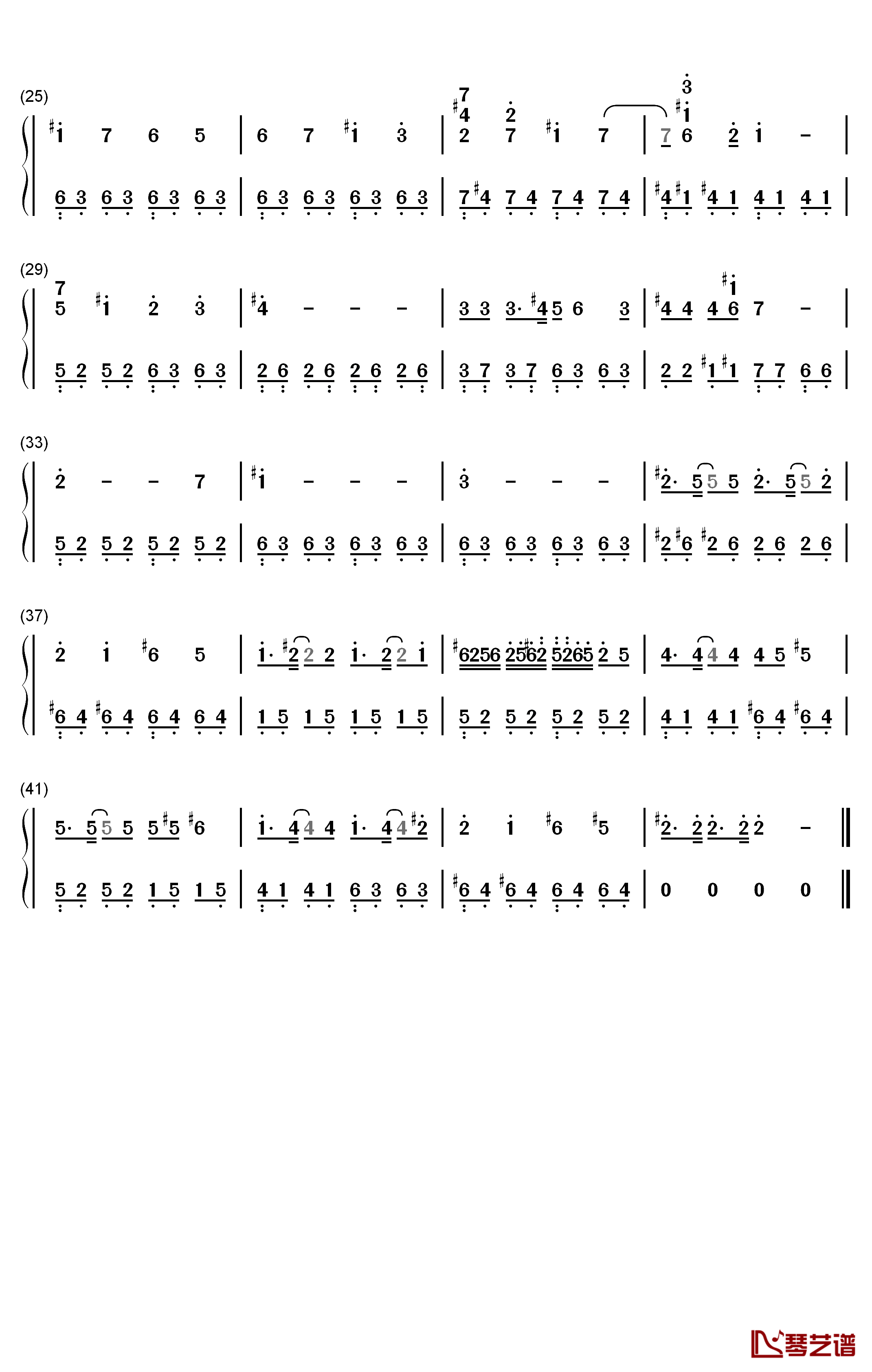 Night Walk钢琴简谱-数字双手-Tsunku2