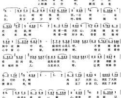 再见了，大别山简谱-电视片《将军的摇篮》选曲
