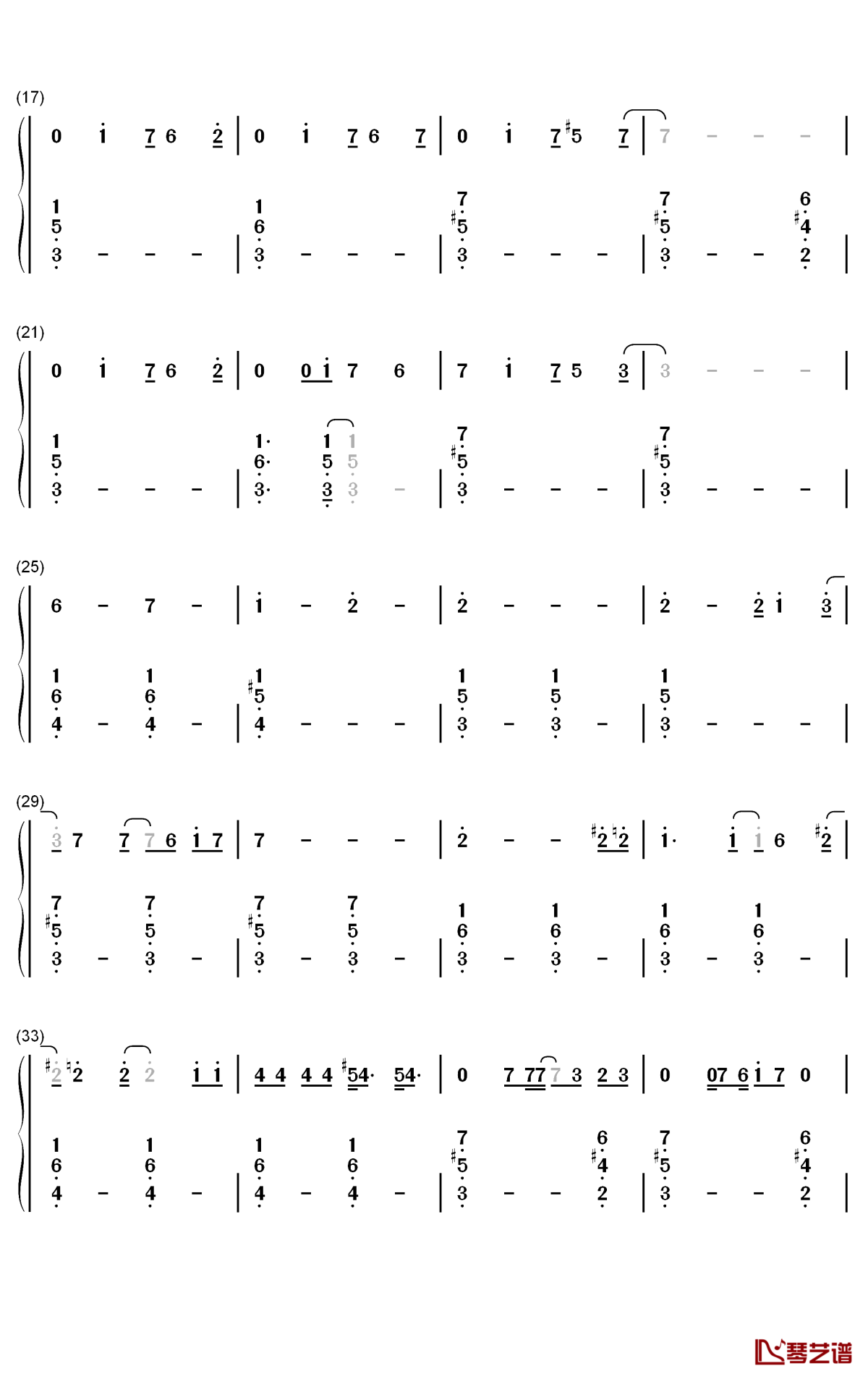 The Game Is Over钢琴简谱-数字双手-Evanescence2