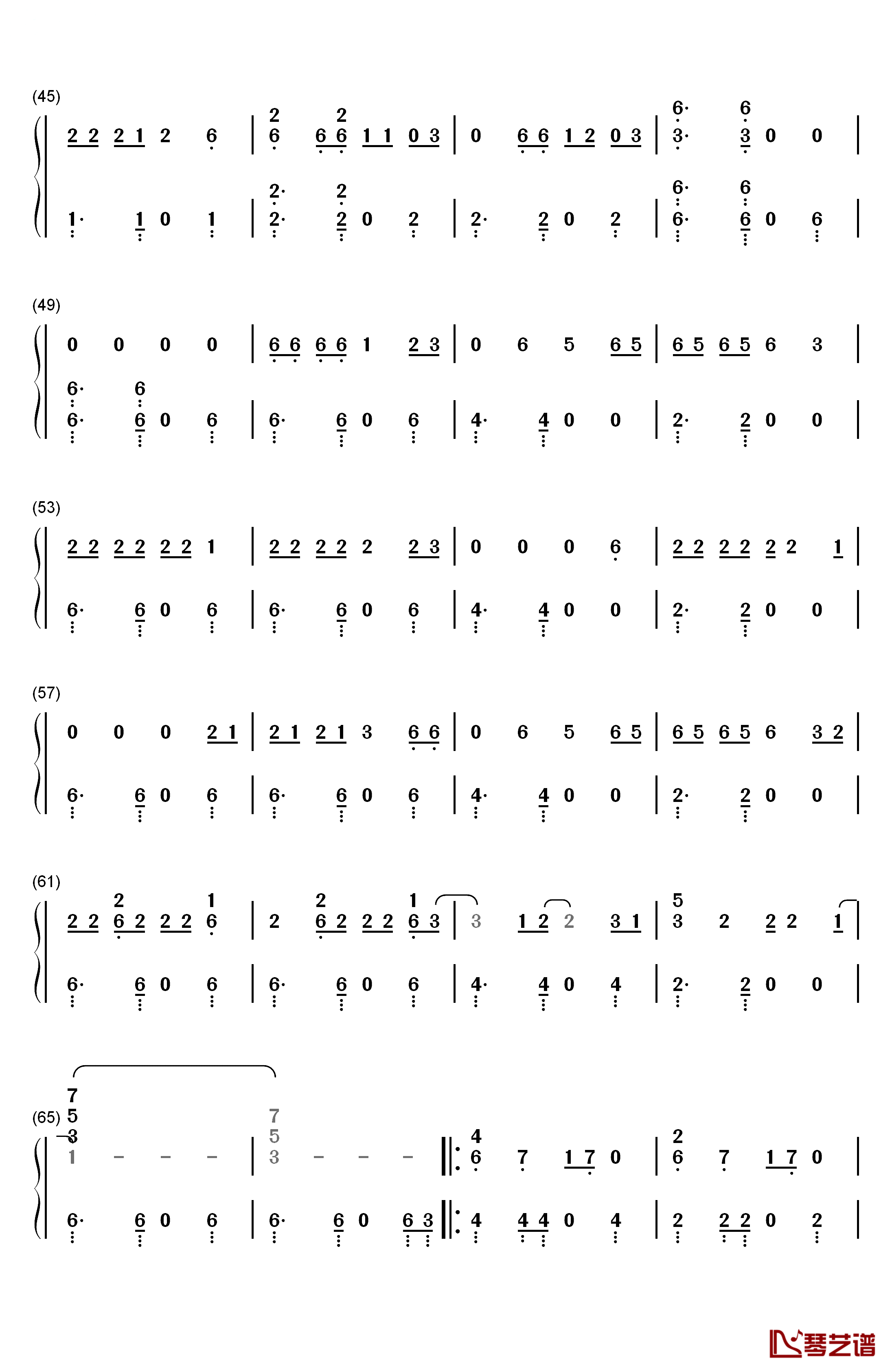 Feel It Still钢琴简谱-数字双手-Portugal. The Man3