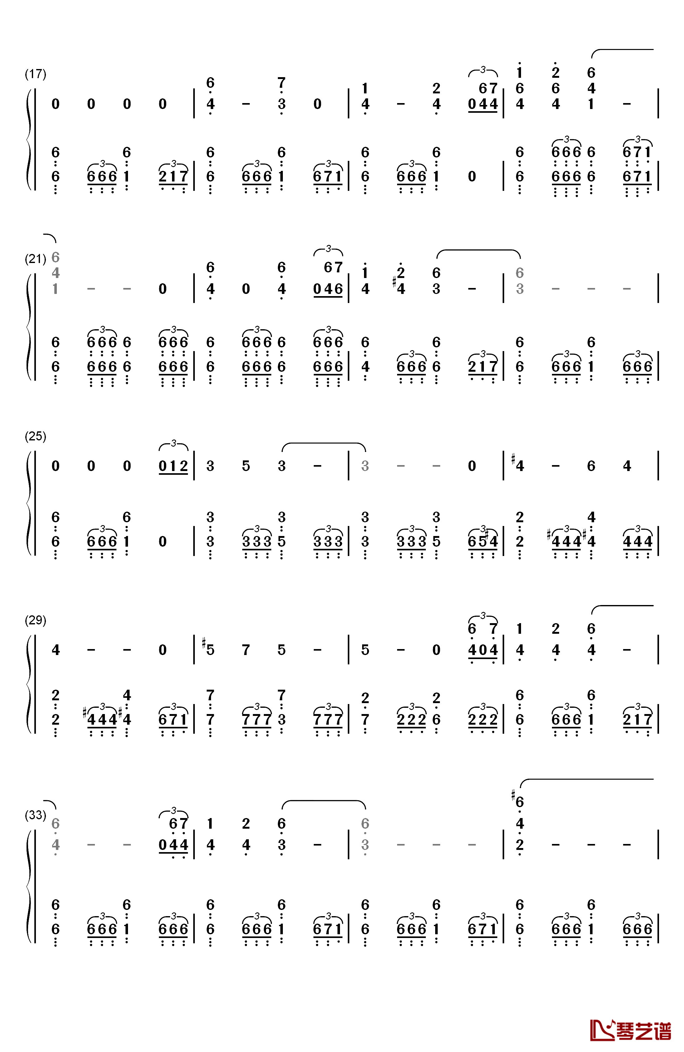 权力的游戏第八季钢琴简谱-数字双手-Ramin Djawadi2