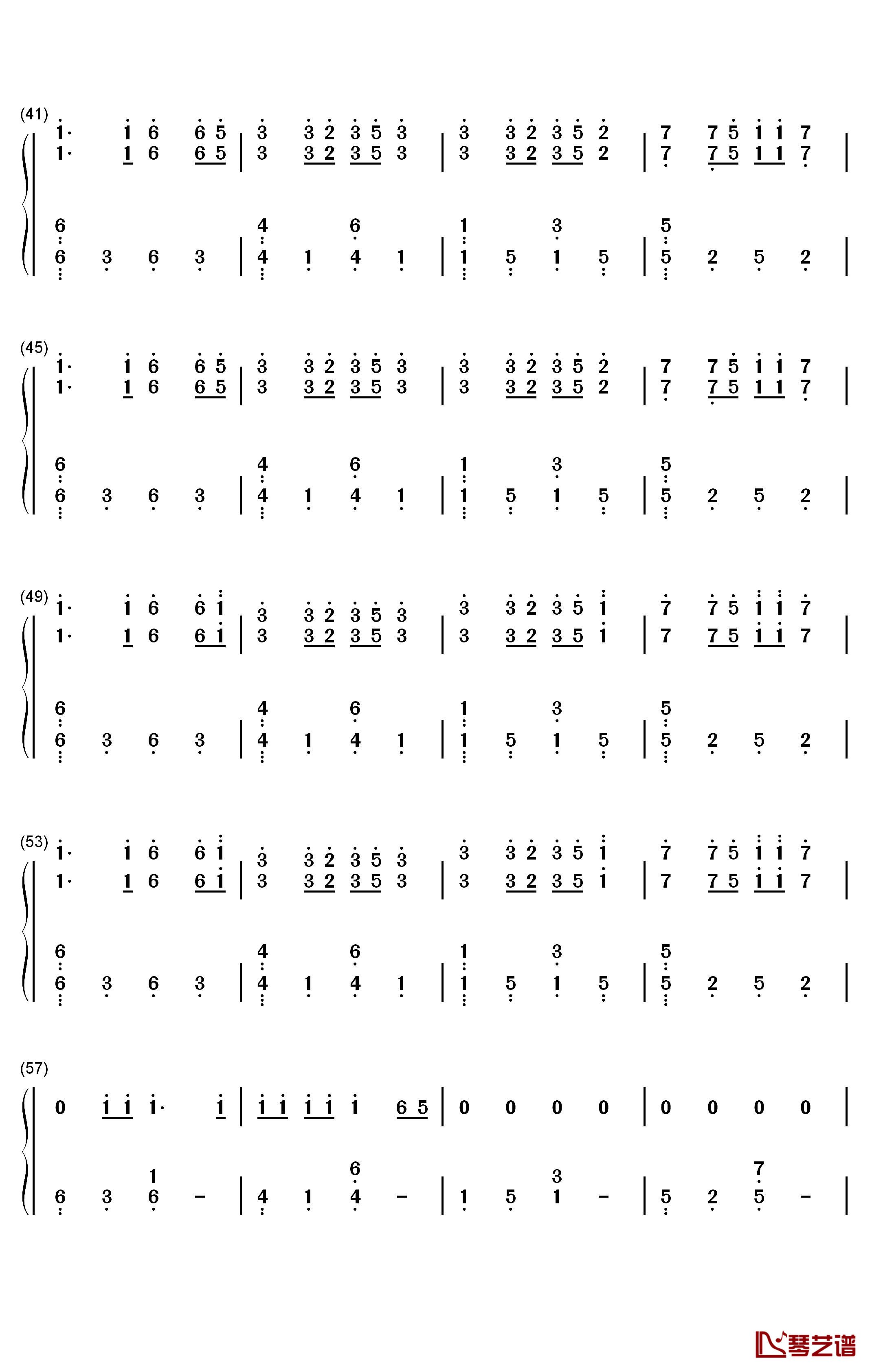 Die Hard钢琴简谱-数字双手-Refeci Emelie Cyréus3