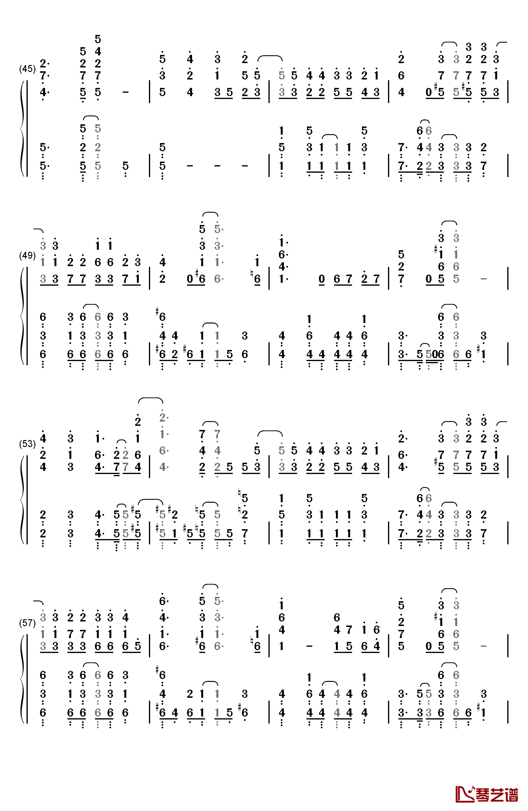 M@STERPIECE钢琴简谱-数字双手-765PRO ALLSTARS4