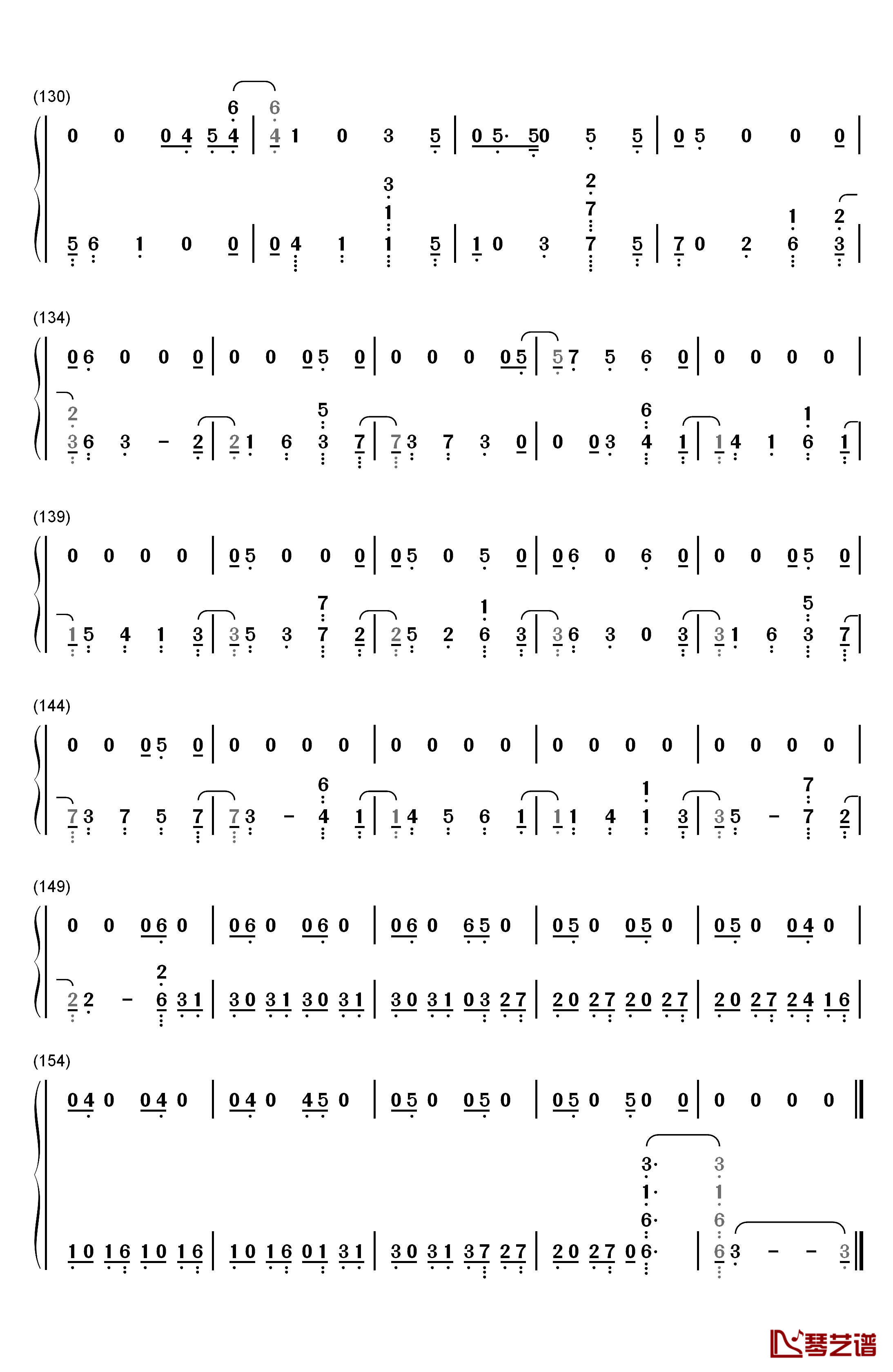 No Peace钢琴简谱-数字双手-Sam Smith YEBBA7