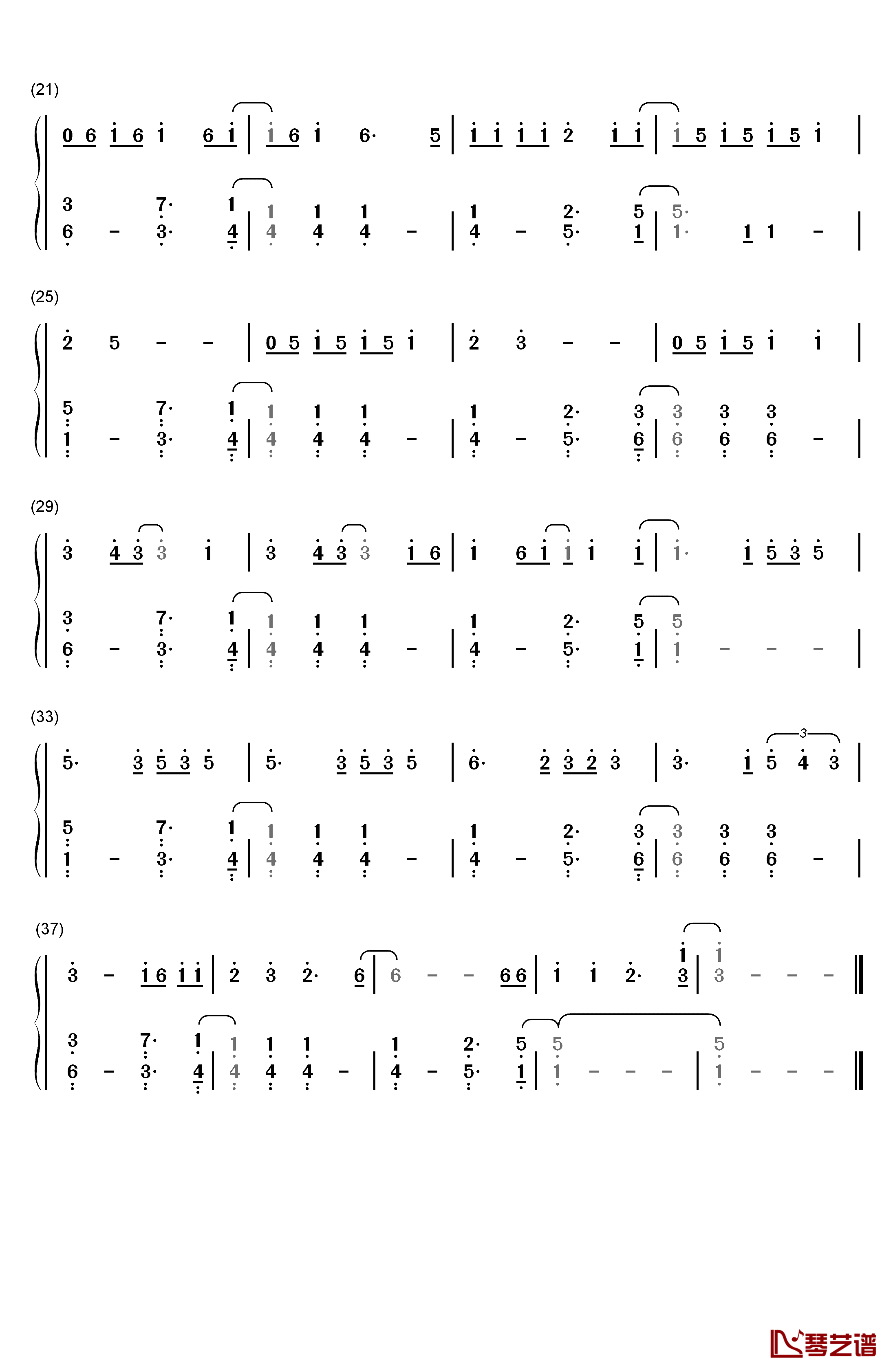 Classic钢琴简谱-数字双手-MKTO2
