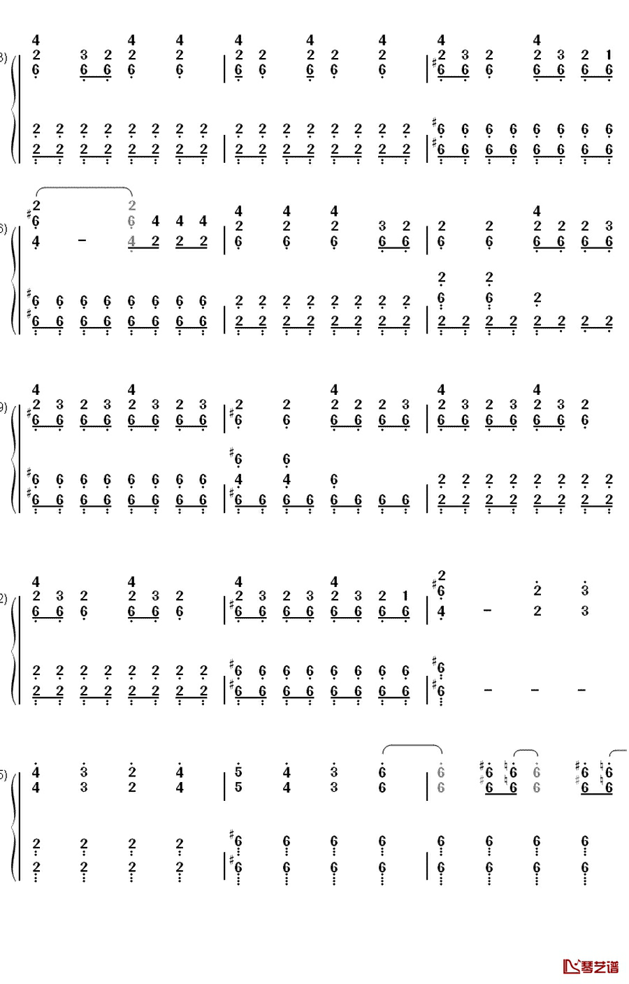My Songs Know What You Did In The Dark钢琴简谱-数字双手-Fall Out Boy2