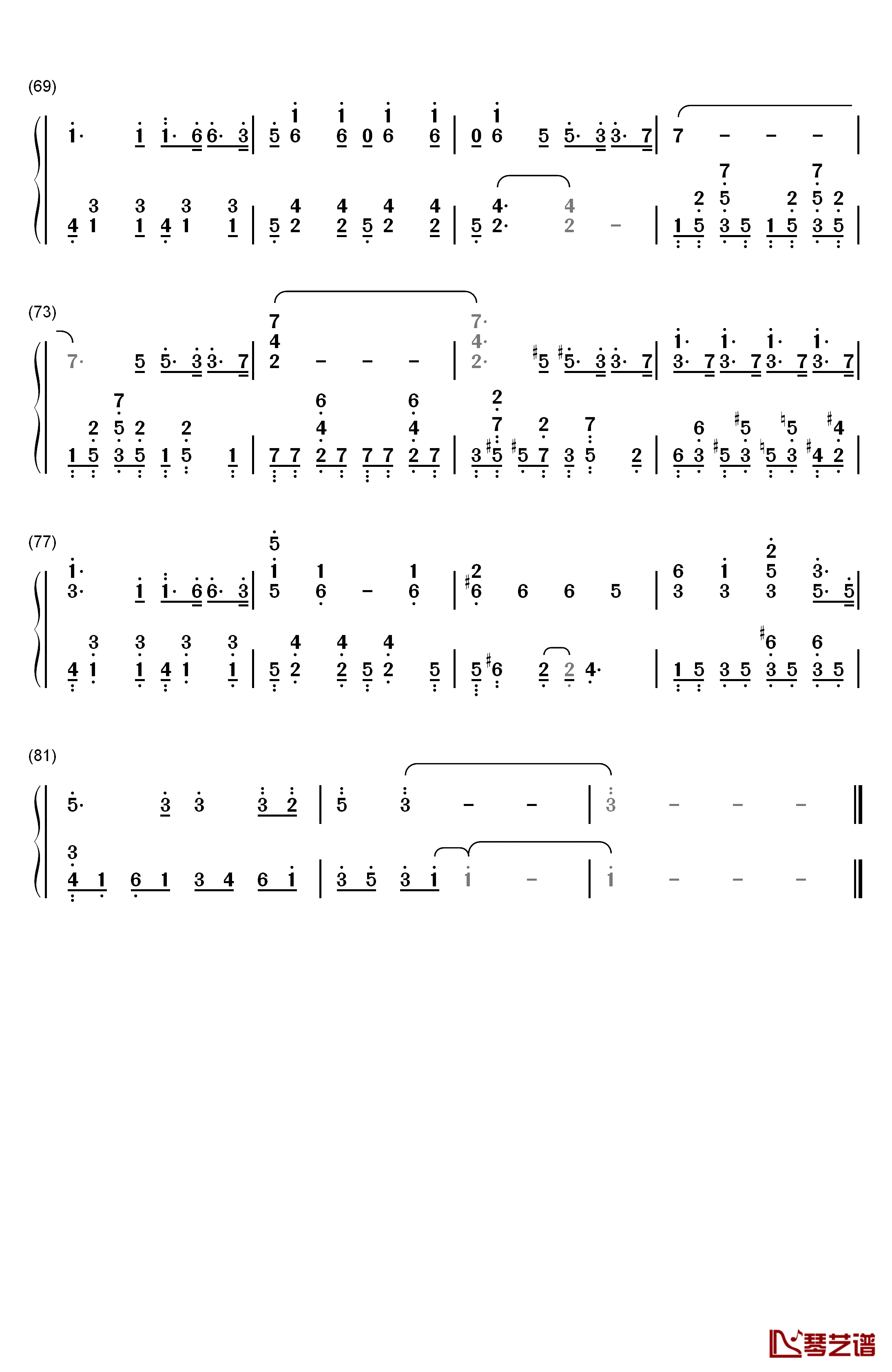 Your Autumn Scene钢琴简谱-数字双手-李闰珉4
