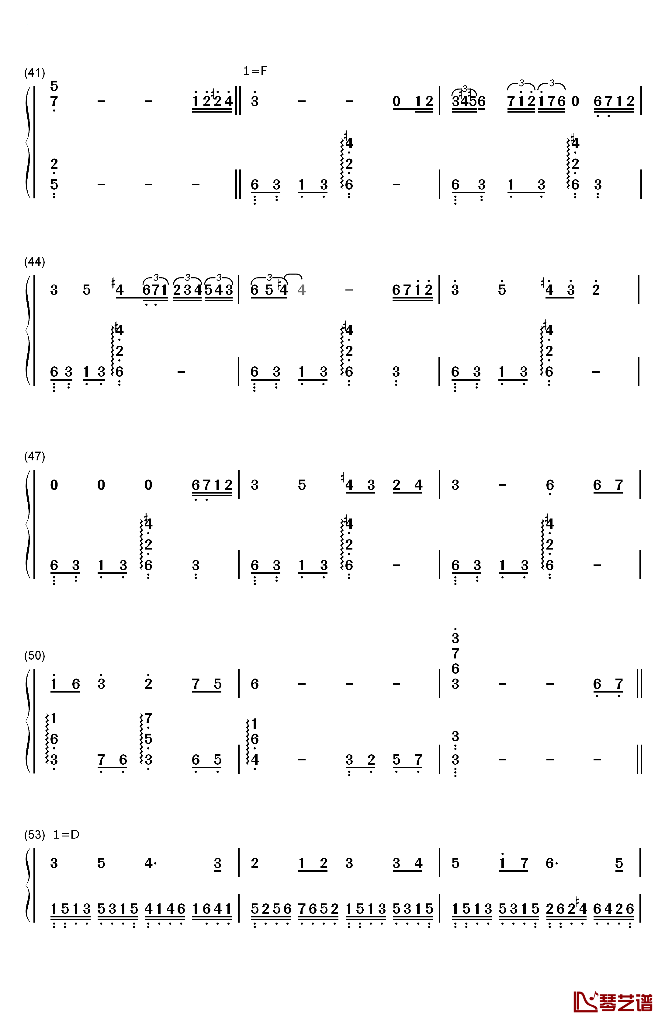 Dear Friends钢琴简谱-数字双手-植松伸夫3