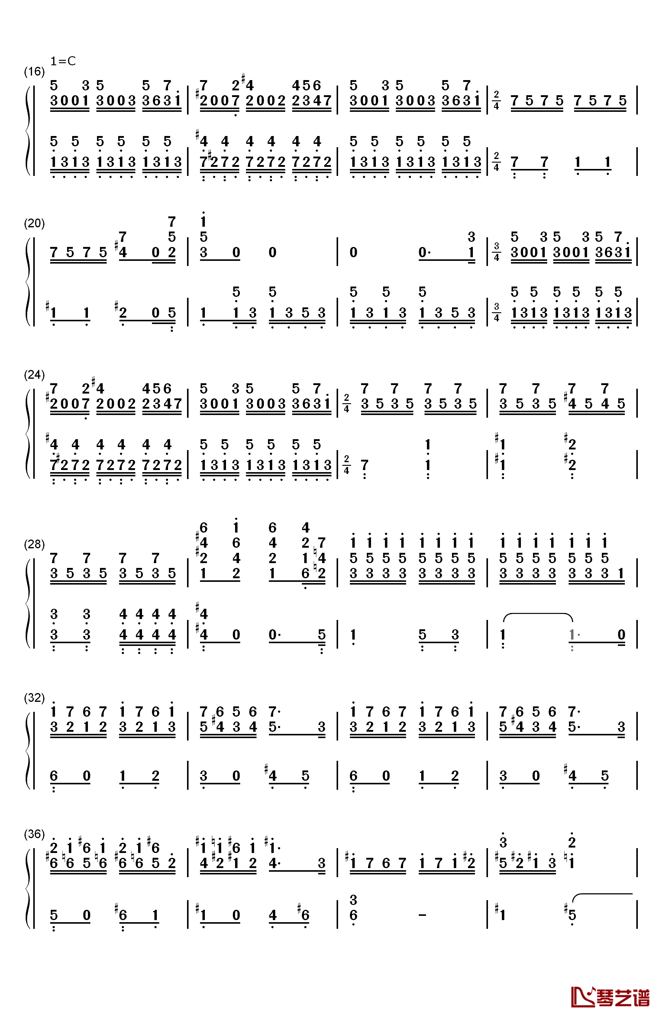 What's This钢琴简谱-数字双手-Danny Elfman2