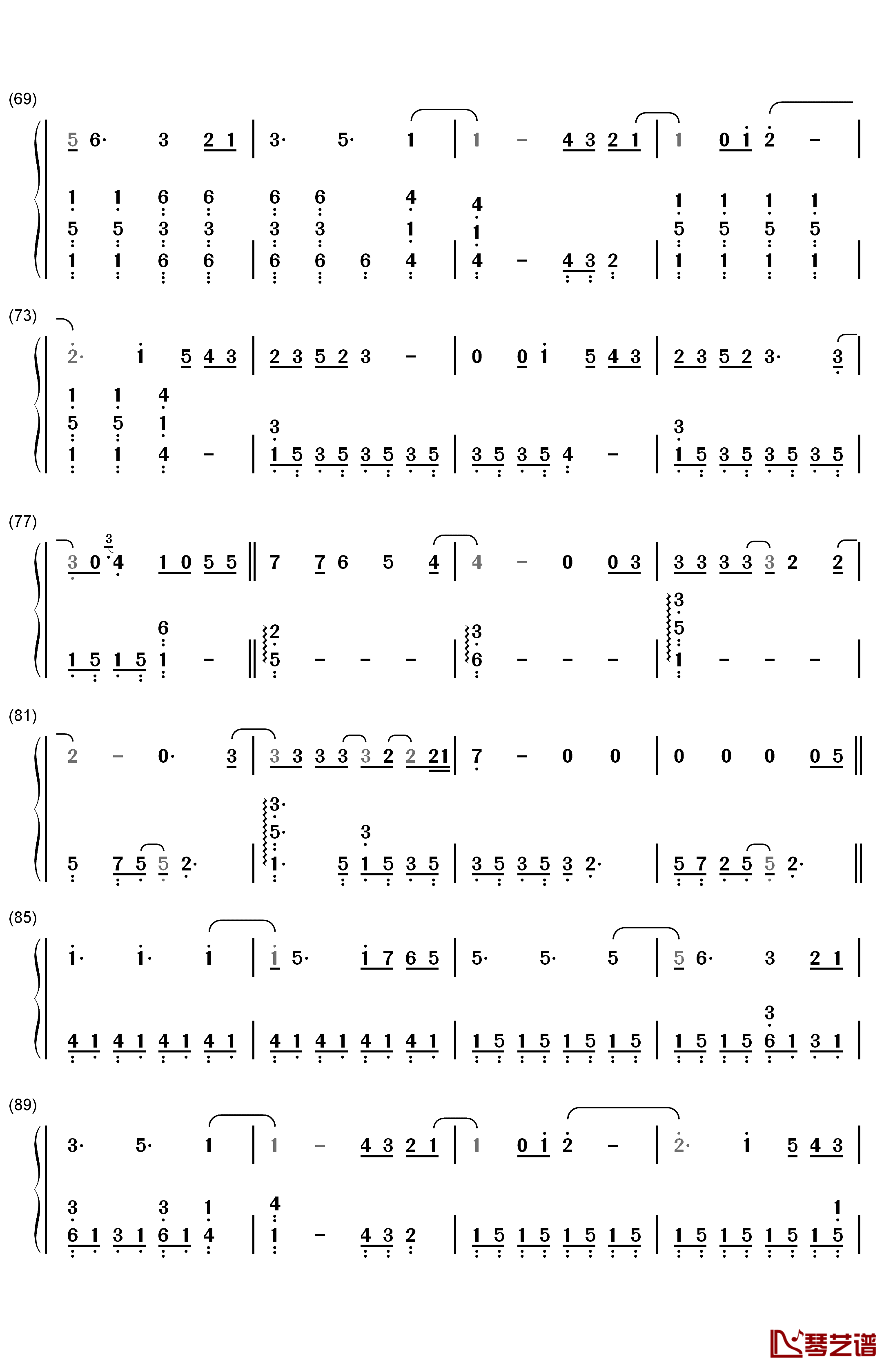 Fool's Gold钢琴简谱-数字双手-One Direction4