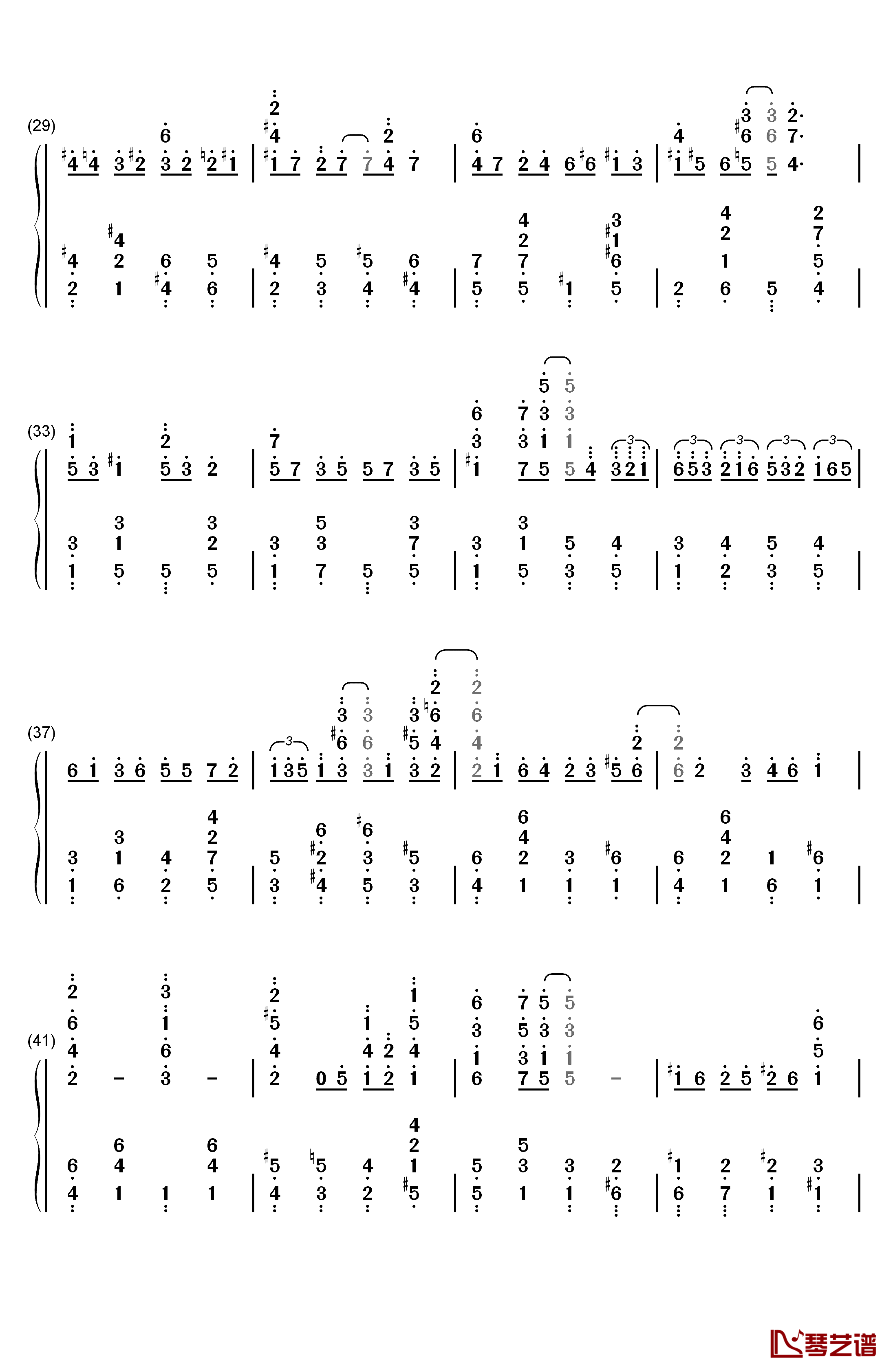 Chinatown My Chinatown钢琴简谱-数字双手-Jean Schwartz3