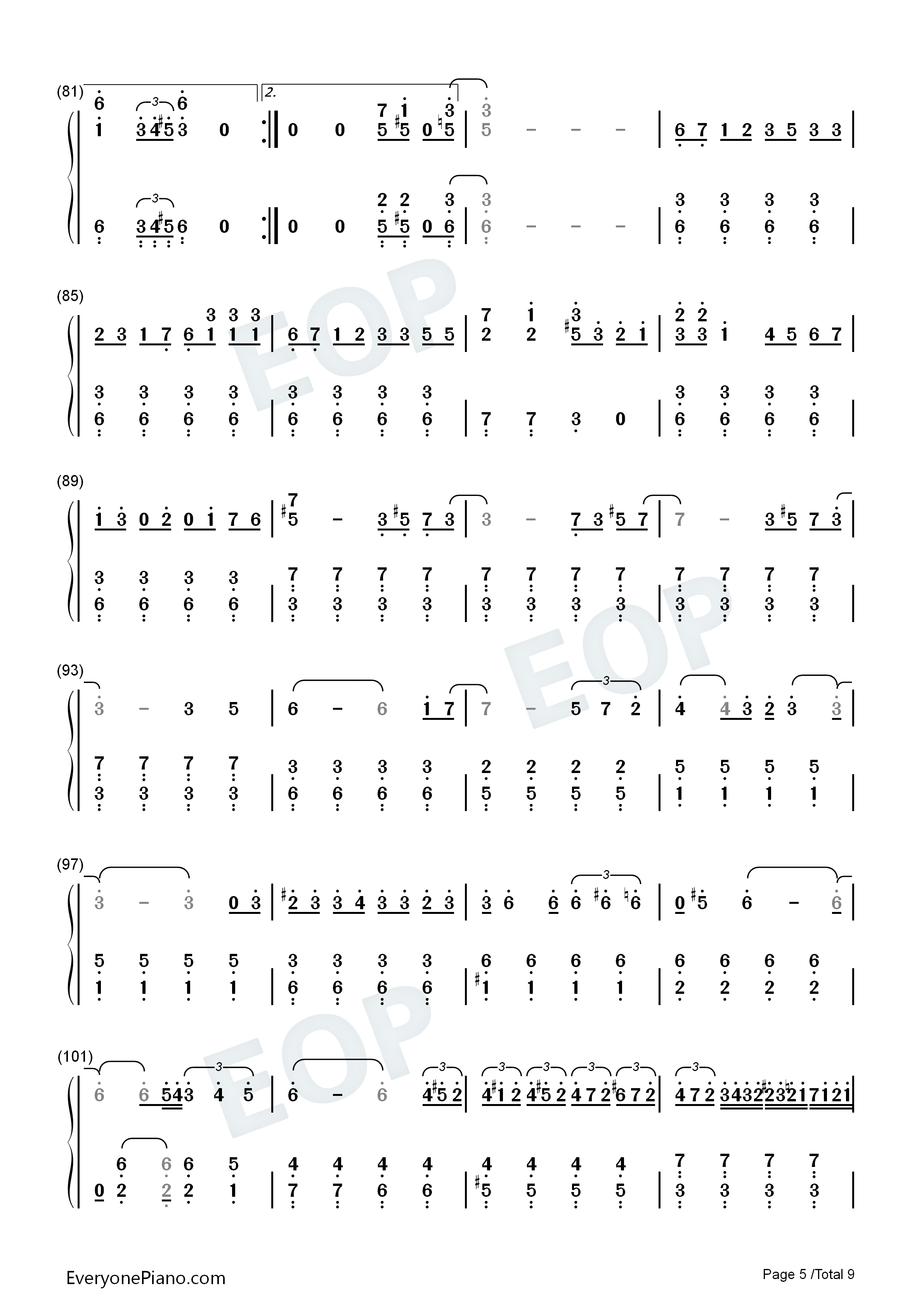 猛烈宇宙交响曲 第七楽章「无限の爱」钢琴简谱-ももいろクローバーZ 桃色幸运草Z演唱5