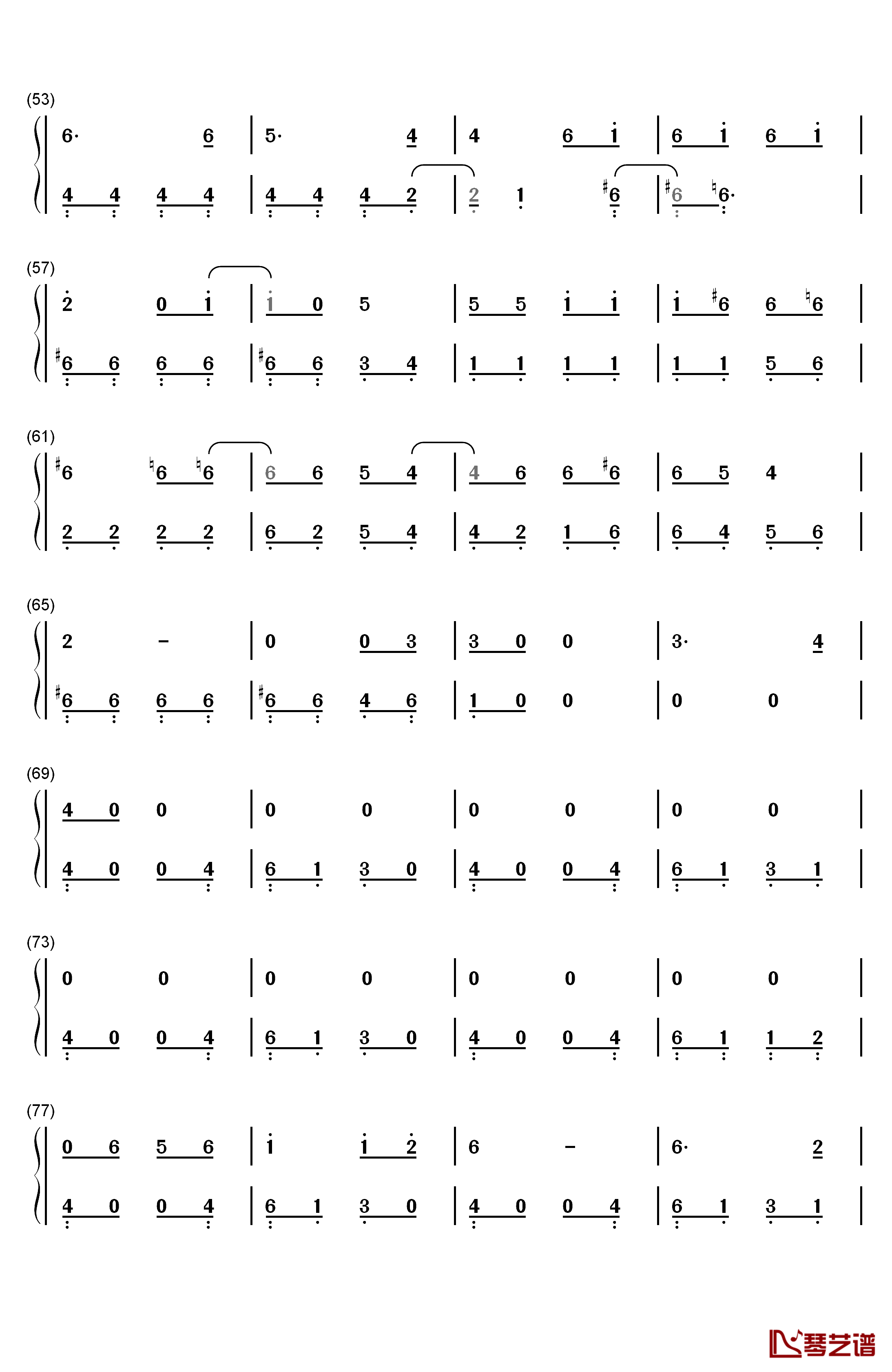Still Into You钢琴简谱-数字双手-Paramore3